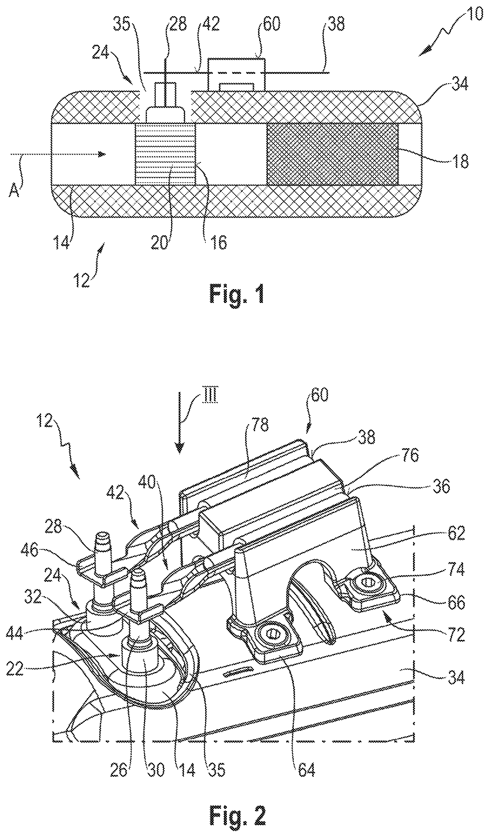 Patent US12312987 — Exhaust gas treatment arrangement — Figure 1