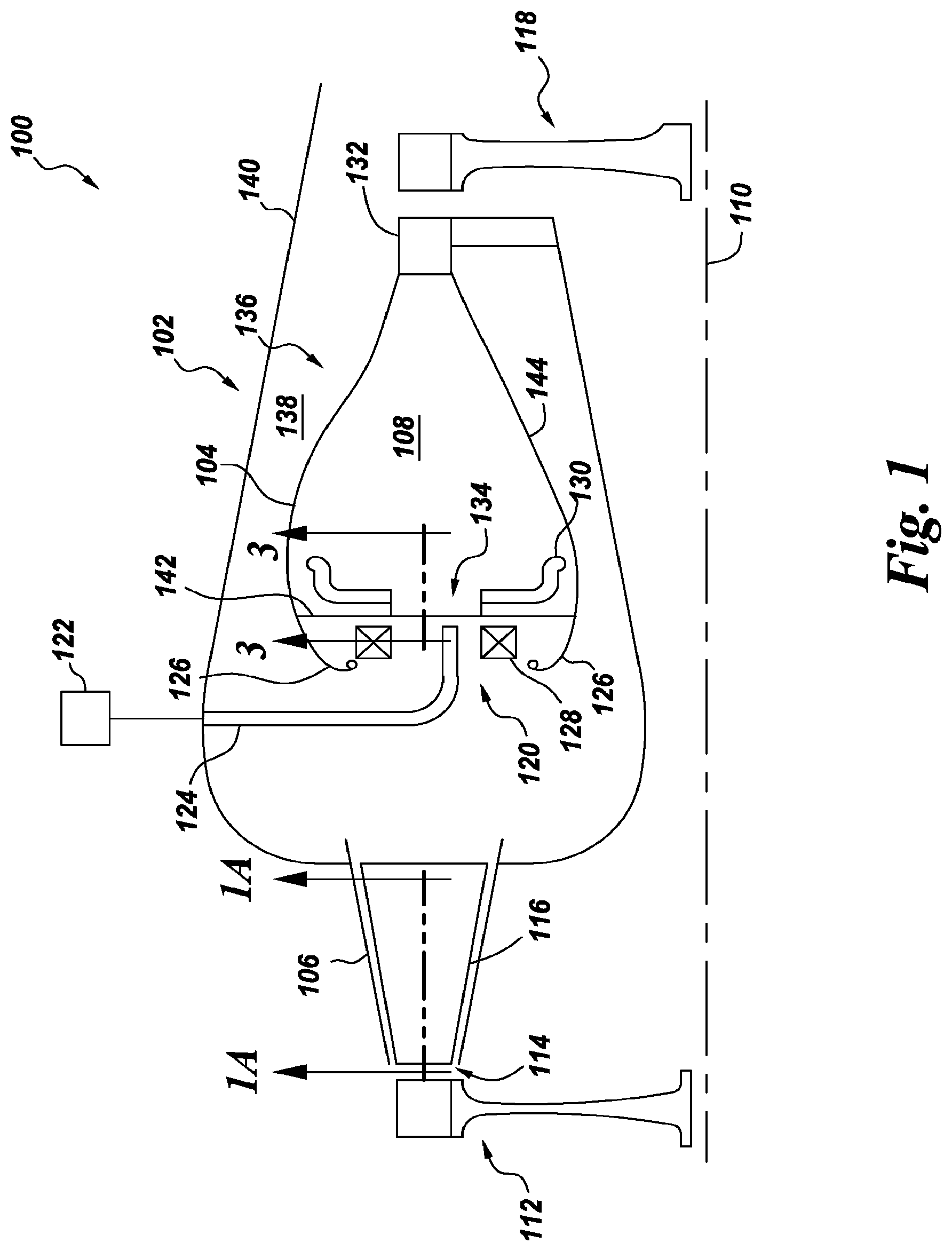 Patent US12312995 — Ultra compact combustor — Figure 1