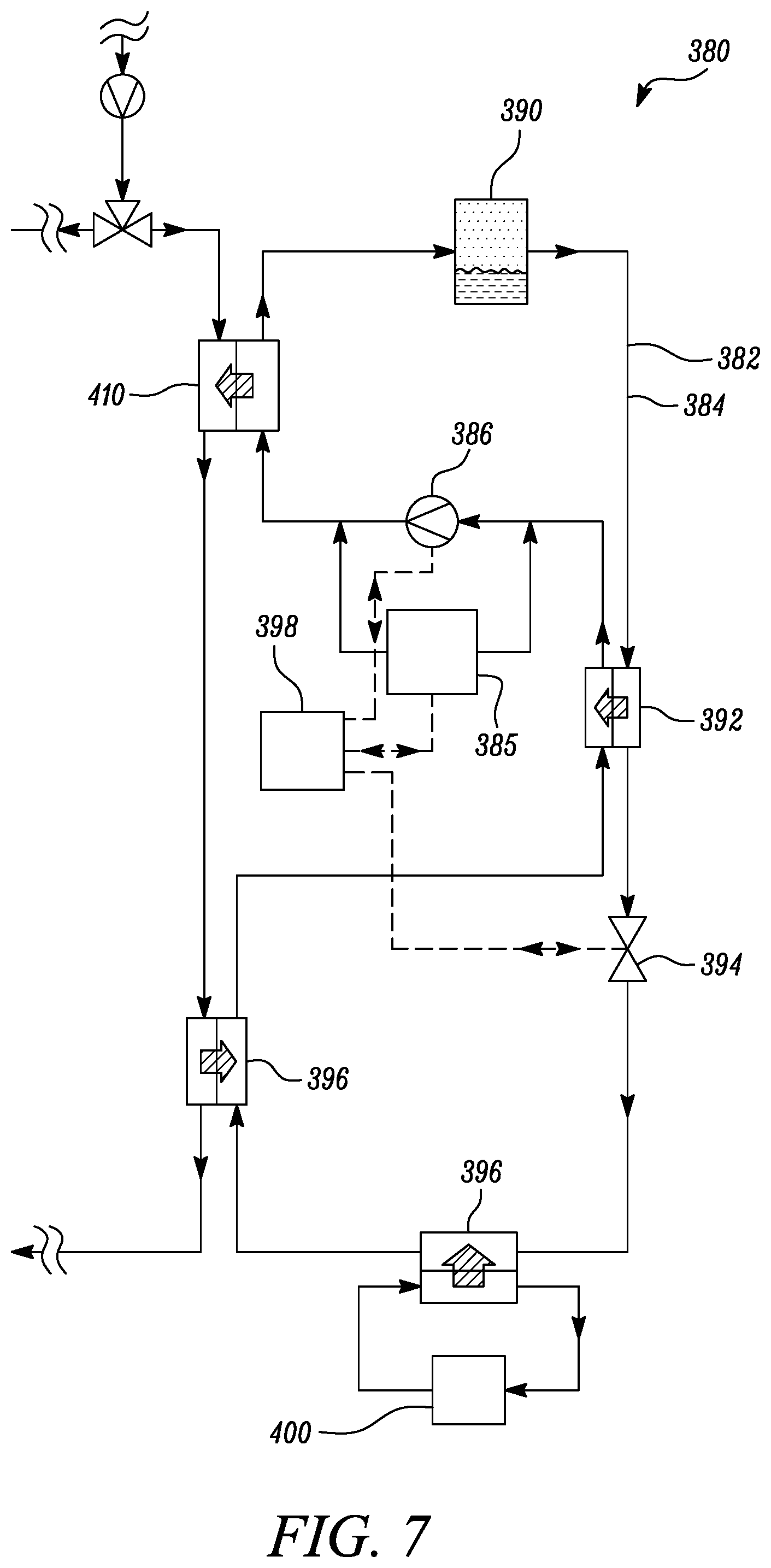 Patent US12313002 Figure 7 – Thermal management system for an aircraft