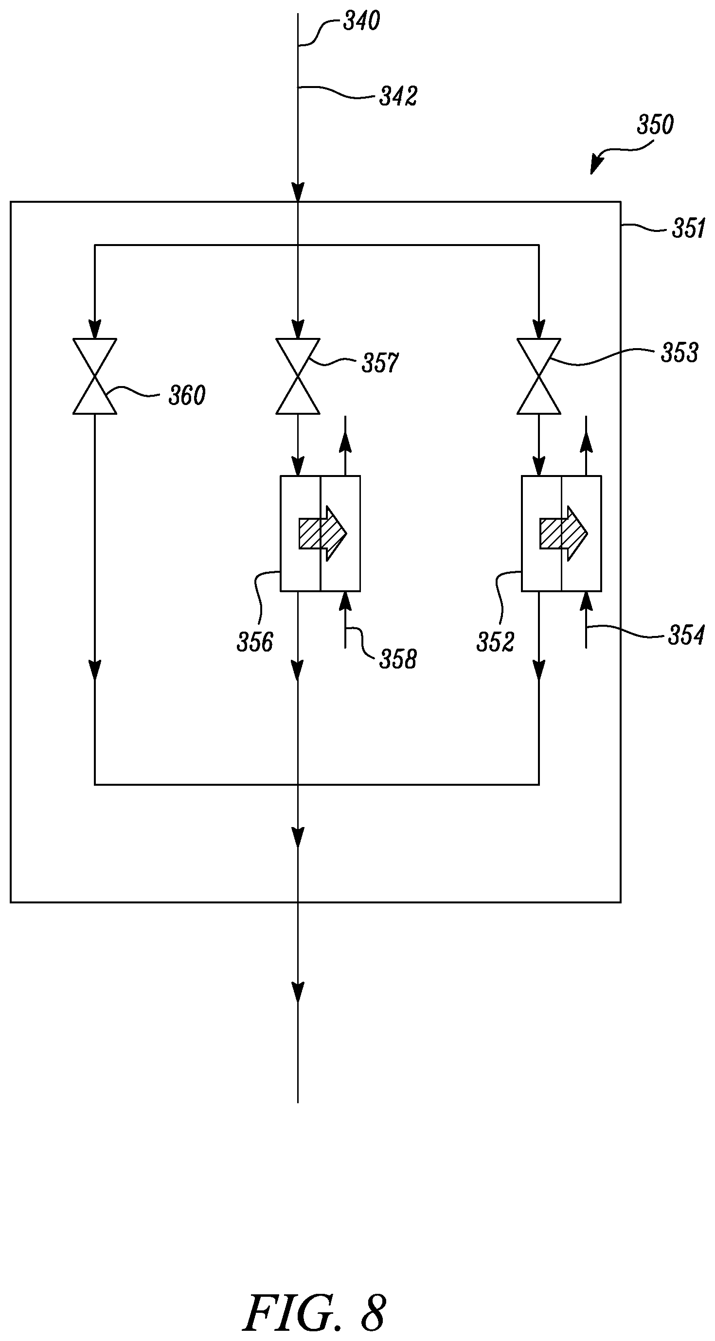Patent US12313002 Figure 8 – Thermal management system for an aircraft