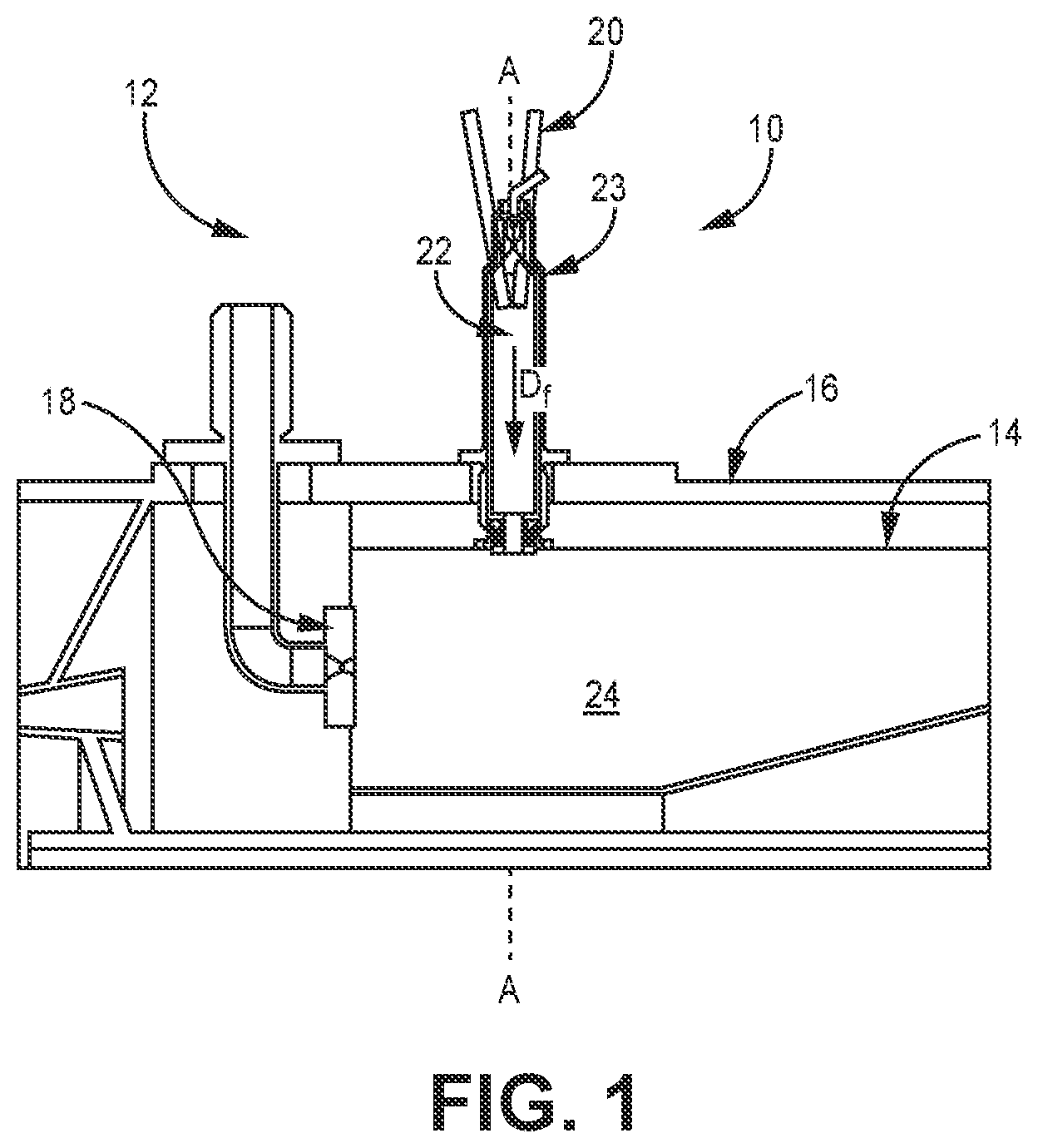 Patent US12313005 — Fuel systems for torch ignition devices — Figure 1