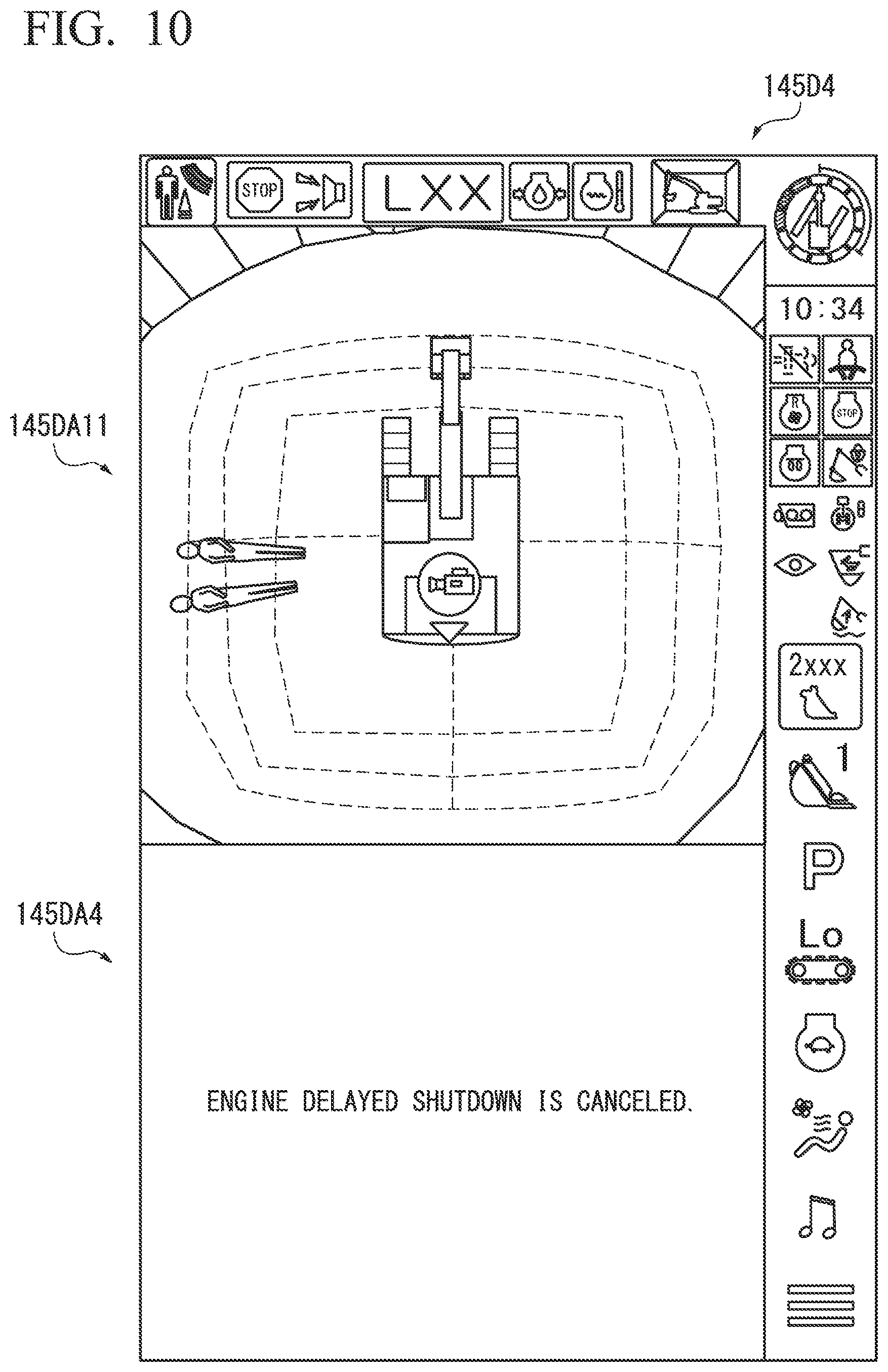 Patent US12313016 Figure 9 – Stop system for engine of work machine, and stop method for engine of work machine