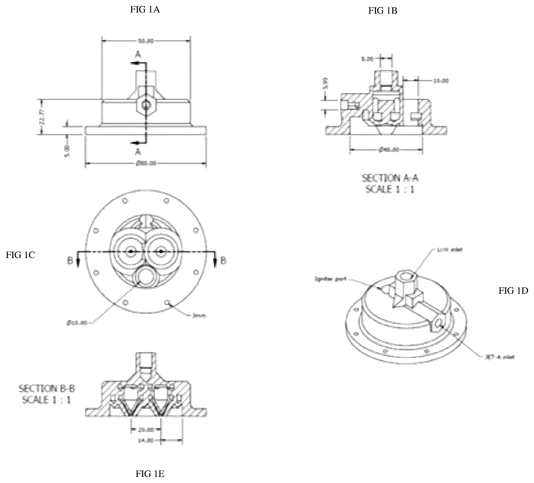Patent US12313024 — Manufacturing of a single piece rocket engine — Figure 1