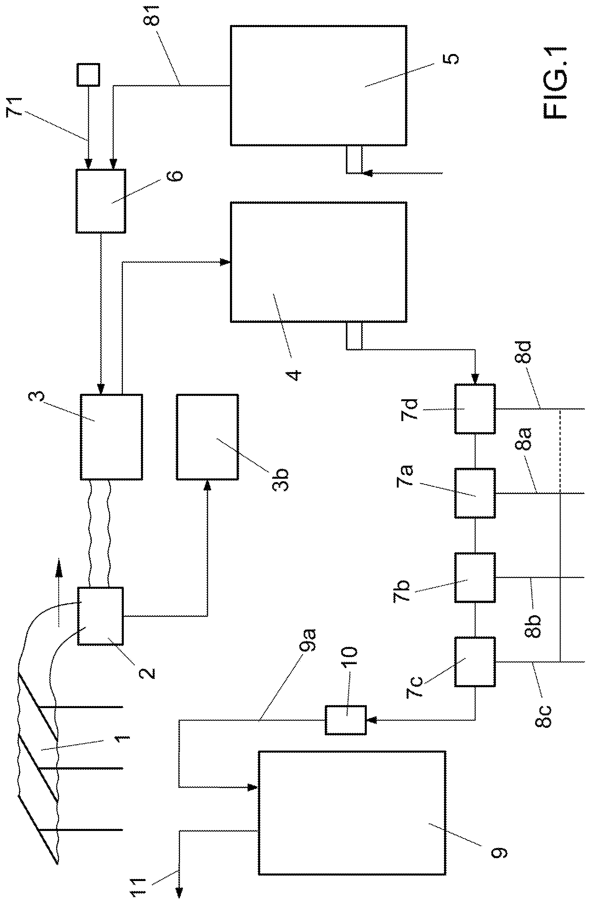 Patent US12313026 — Electricity generation and accumulation system — Figure 1