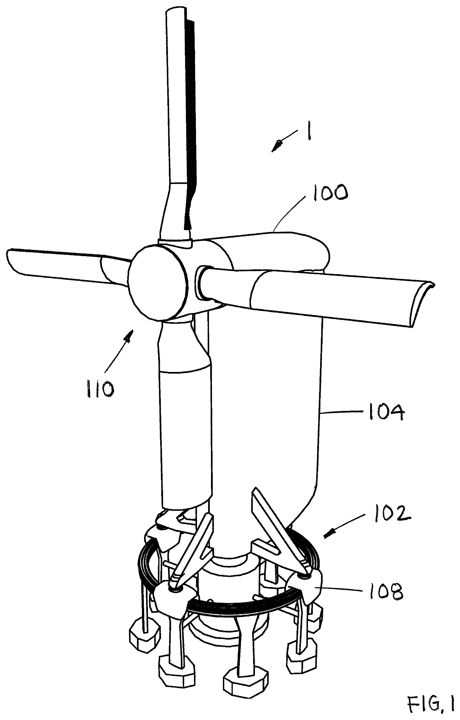 Patent US12313033 Figure 1 – Modular wind turbine blade designs