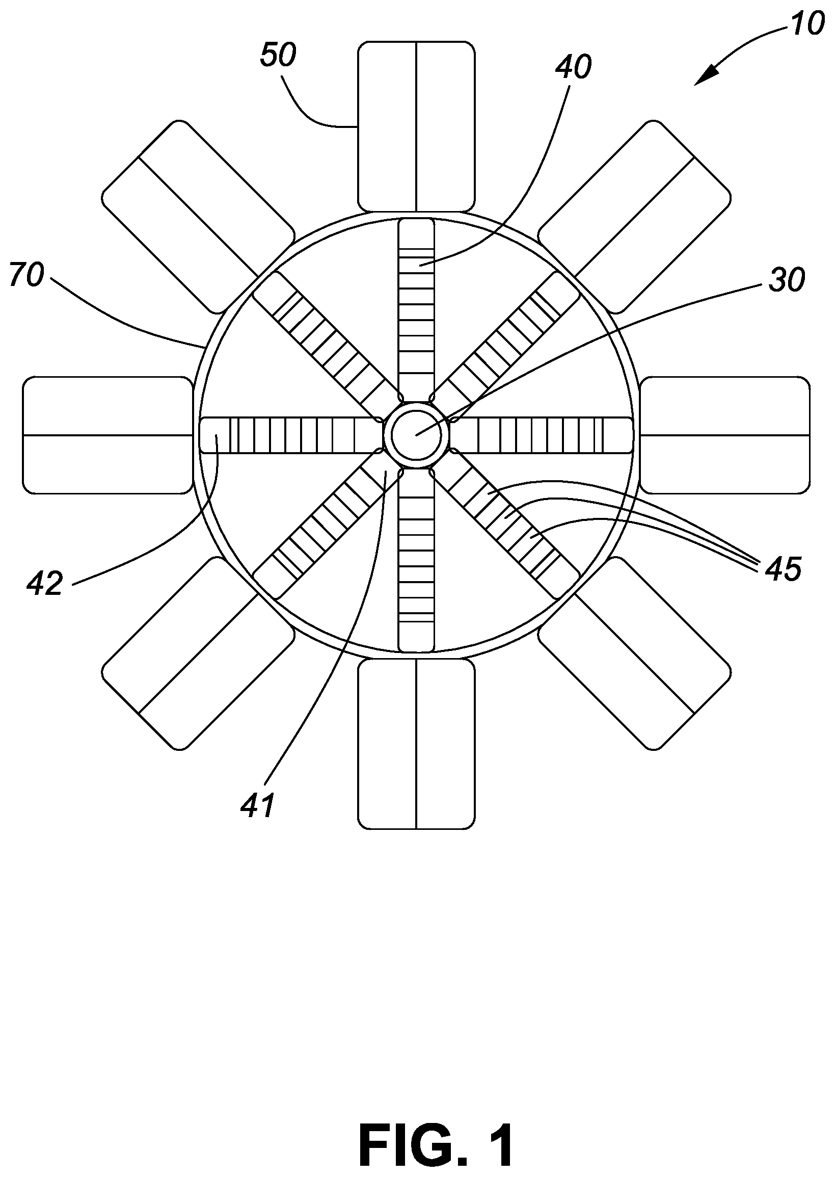 Patent US12313042 Figure 1 – System and method for lift assisted magnetic power