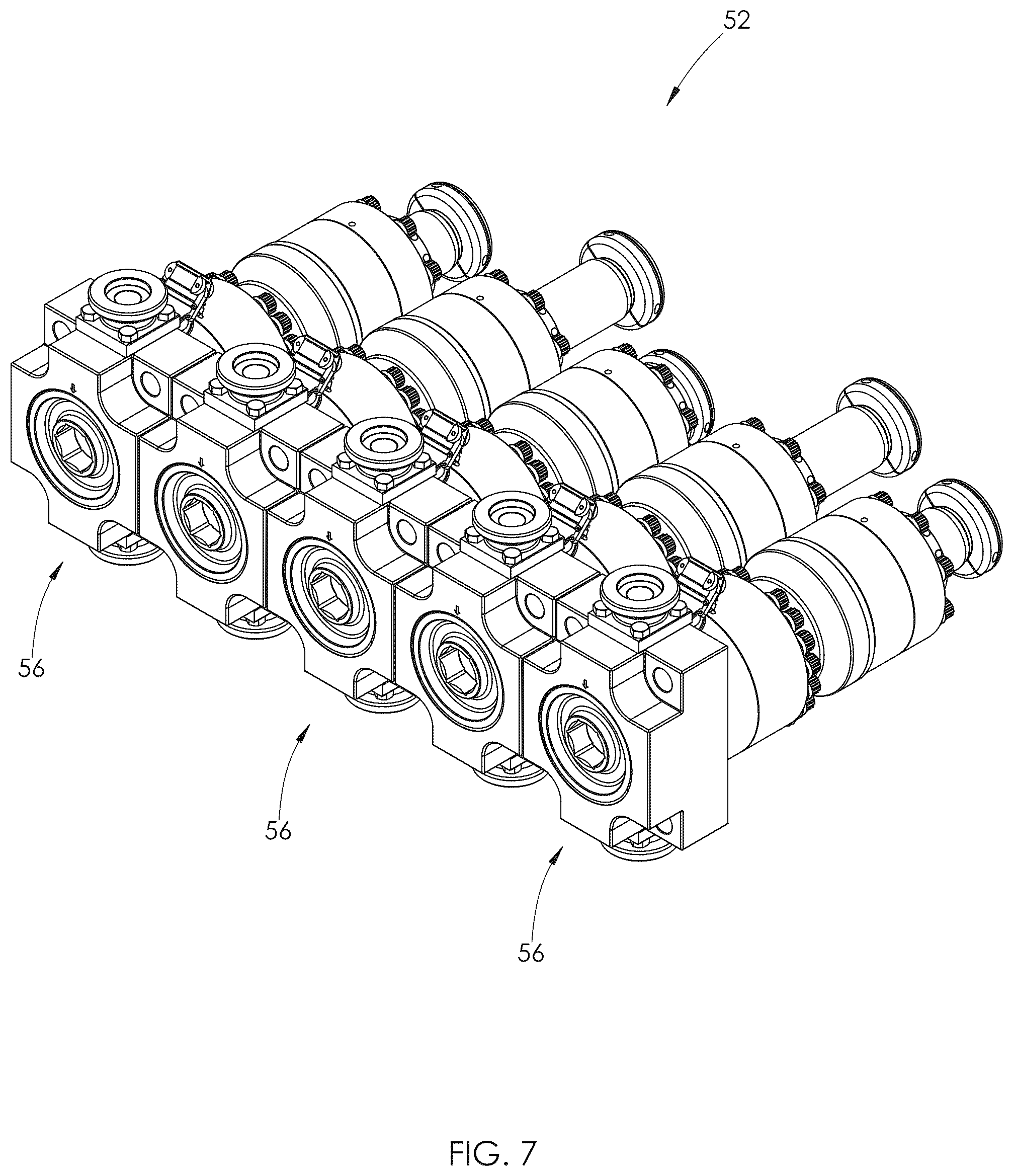 Patent US12313048 Figure 7 – Fluid end assembly