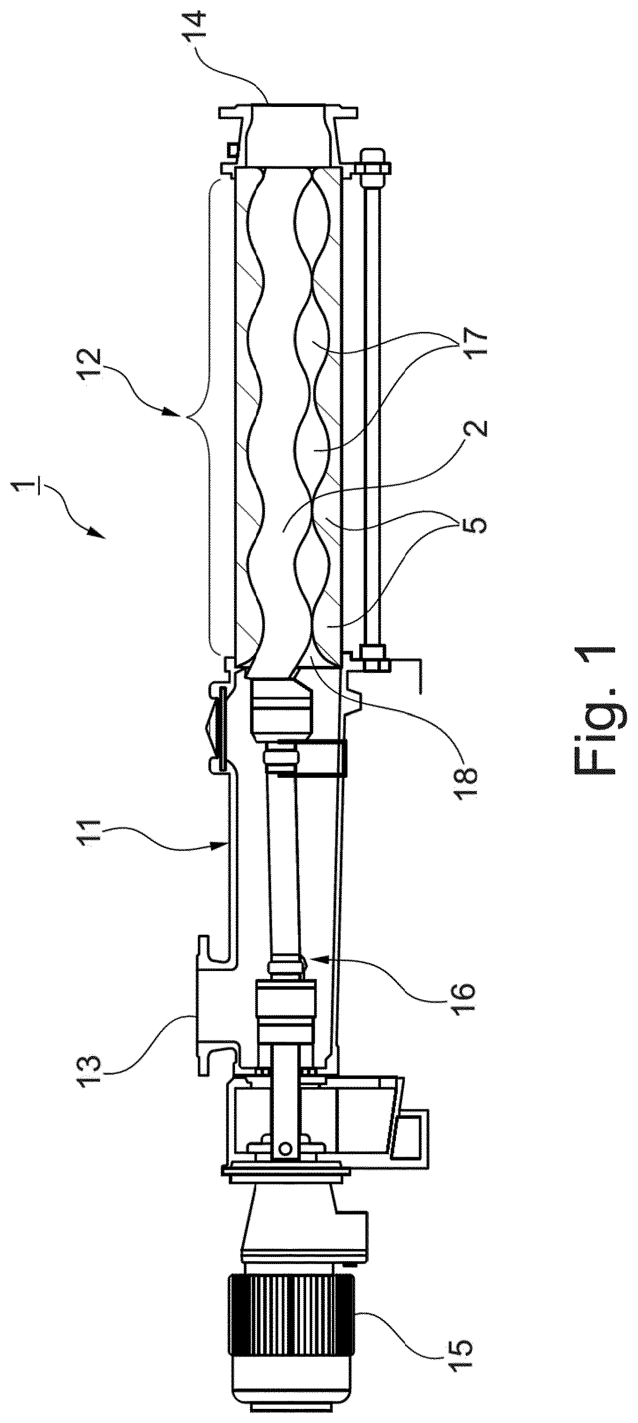 Patent US12313070 — Eccentric screw pump having a stator linking which is simpler to produce — Figure 1