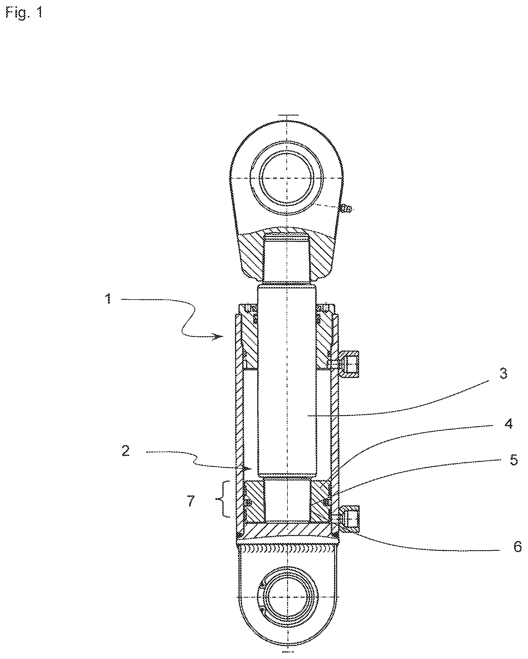 Patent US12313094 — Piston unit of a working cylinder — Figure 1
