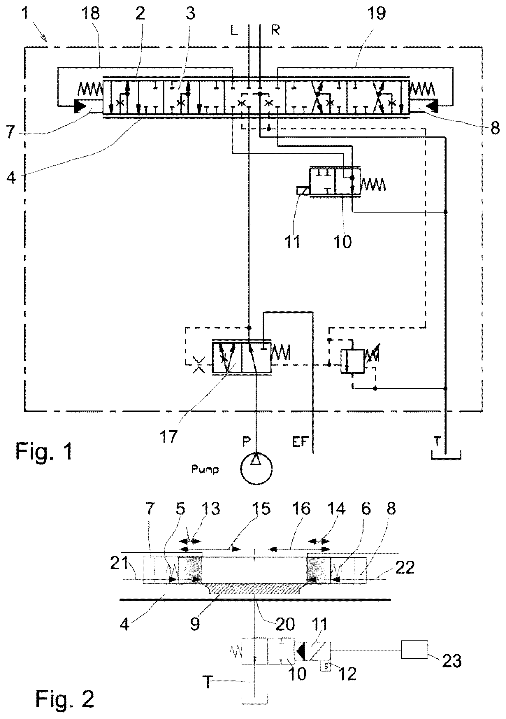 Patent US12313100 — Hydraulic arrangement — Figure 1