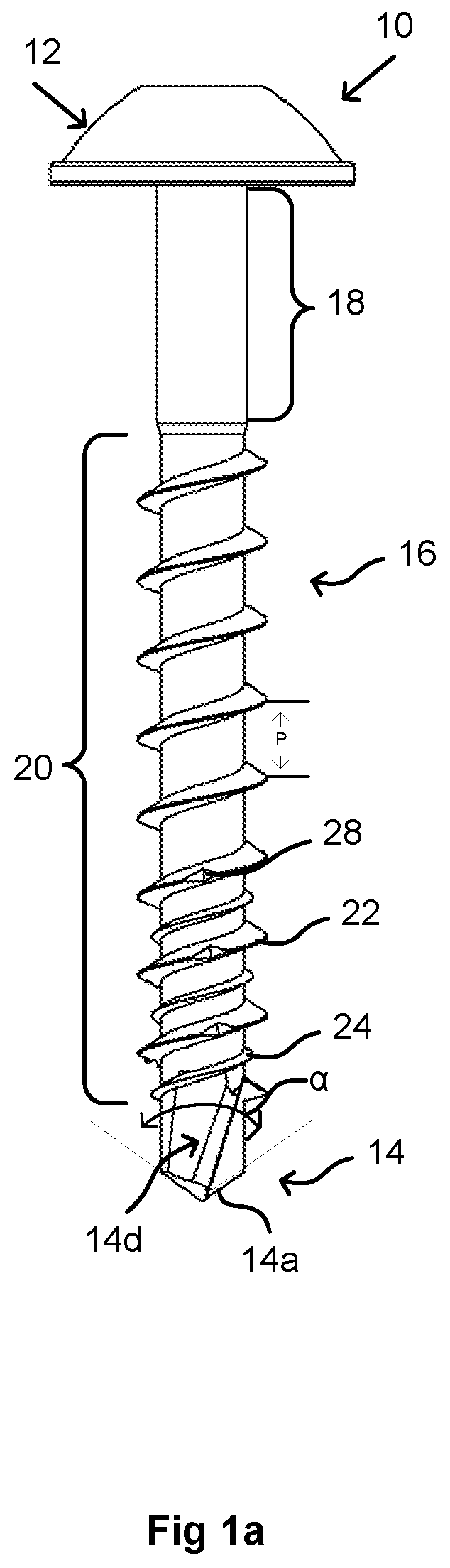 Patent US12313108 — Multipurpose screw — Figure 1