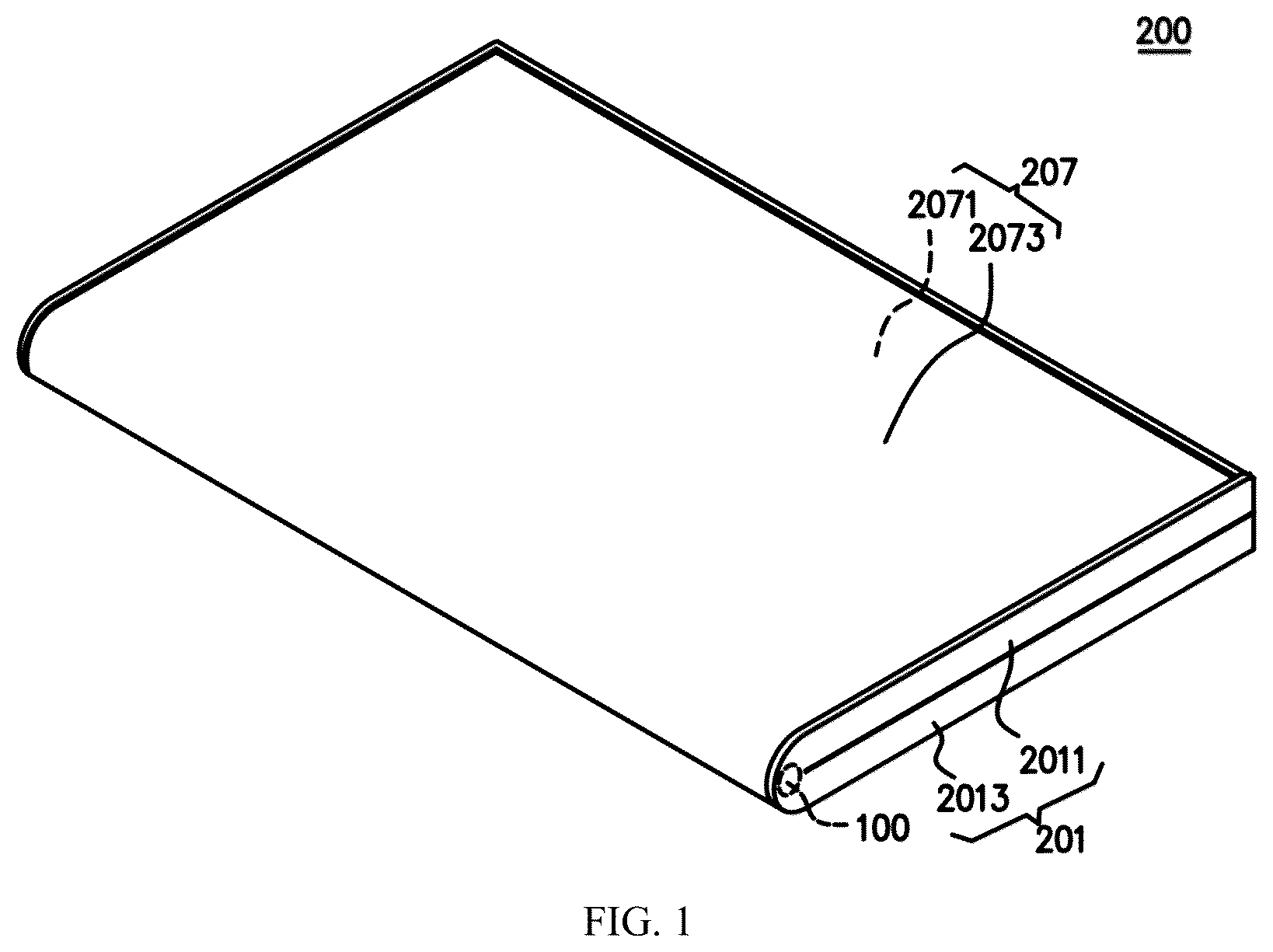Patent US12313114 — Rotating shaft apparatus and electronic device — Figure 1