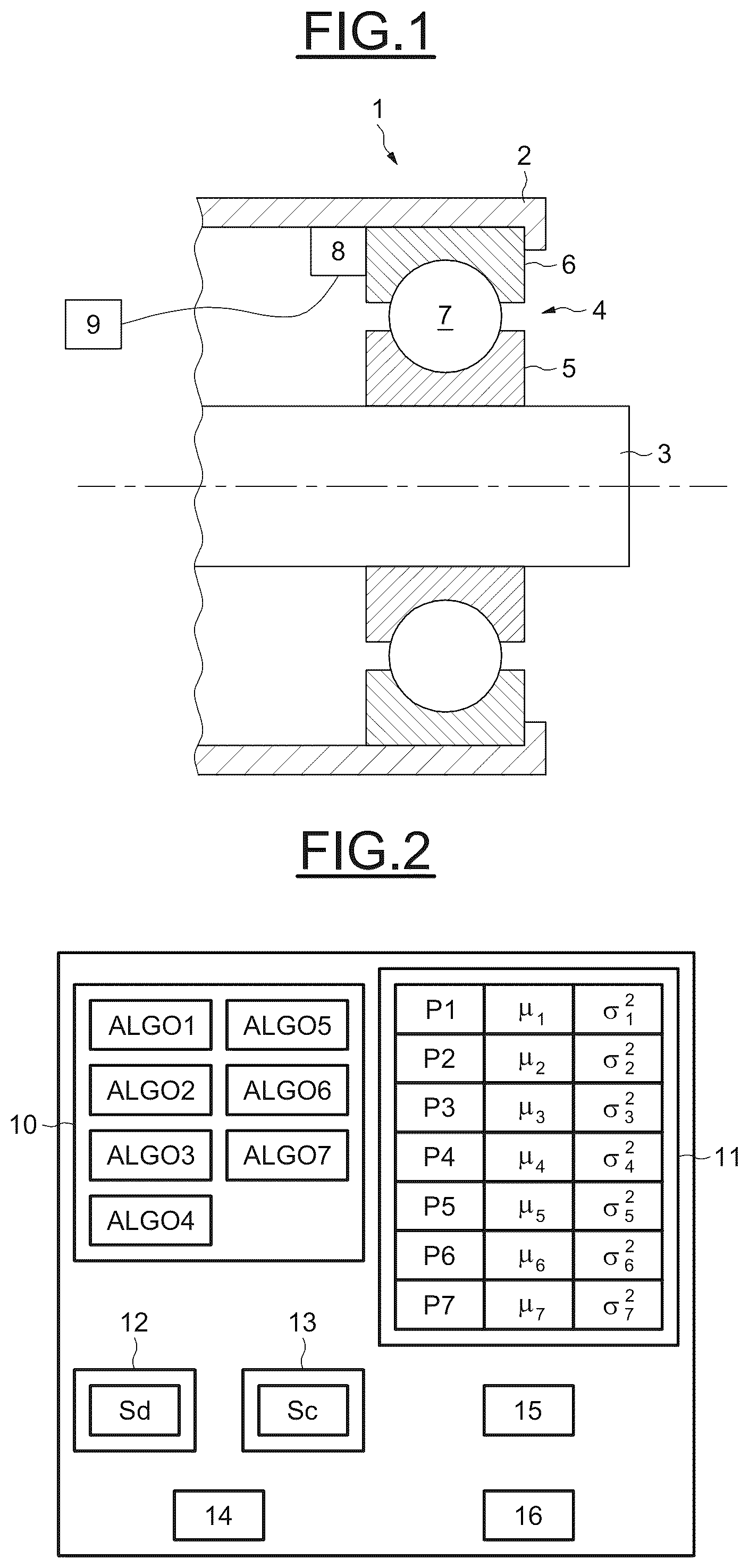 Patent US12313117 — Bearing device, and associated machine and method — Figure 1