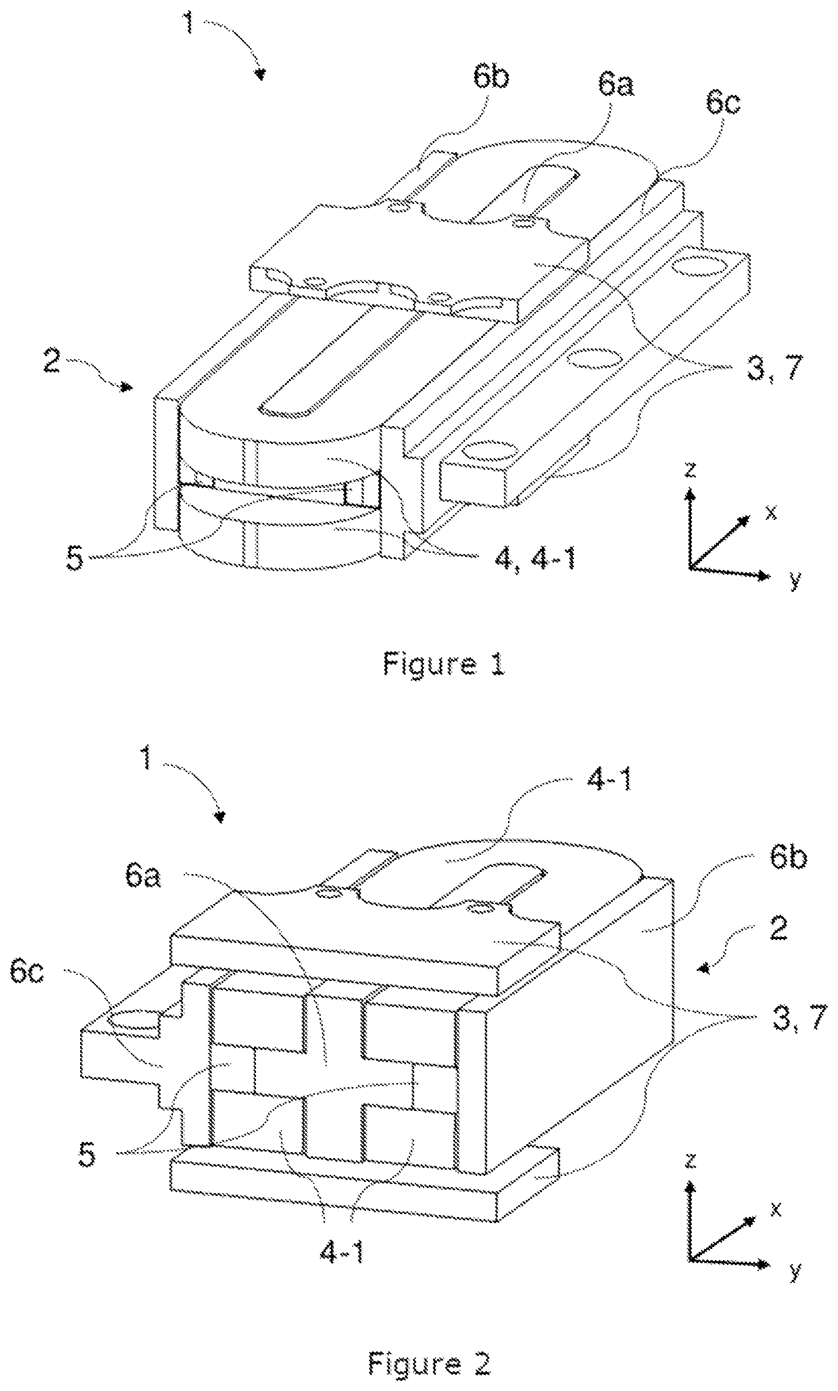 Patent US12313120 — Magnetic bearing device and positioning system — Figure 1