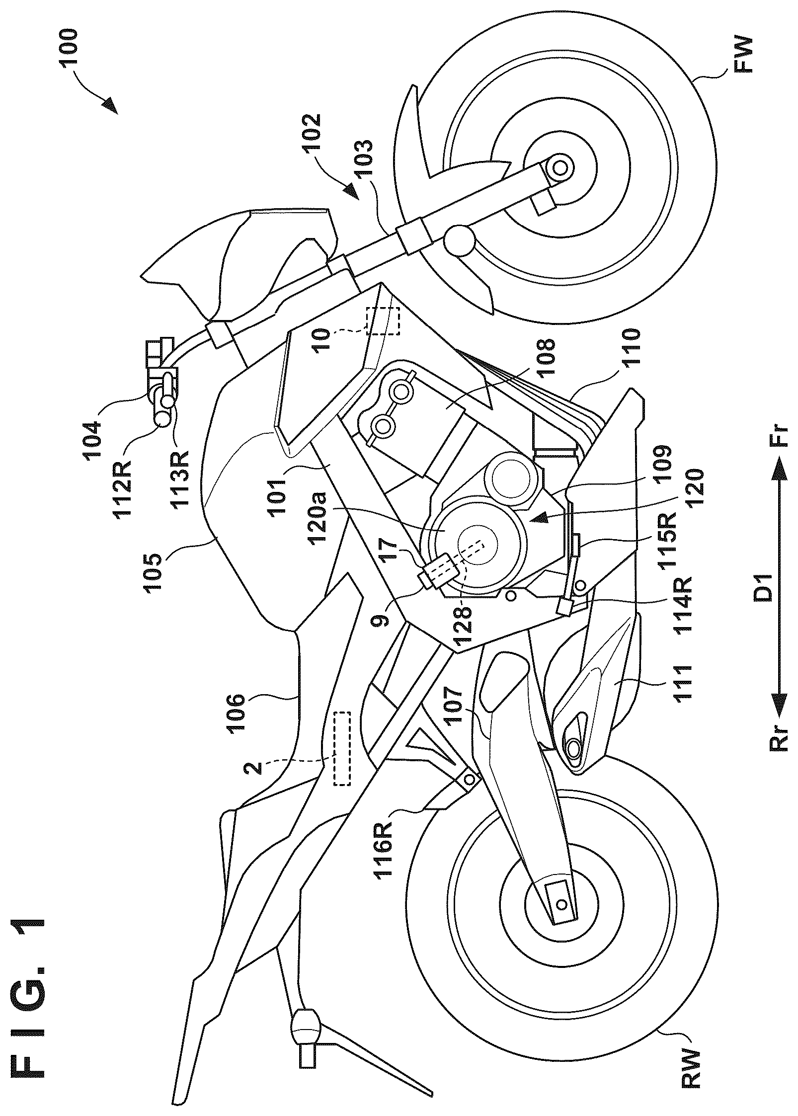 Patent US12313132 — Control device — Figure 1
