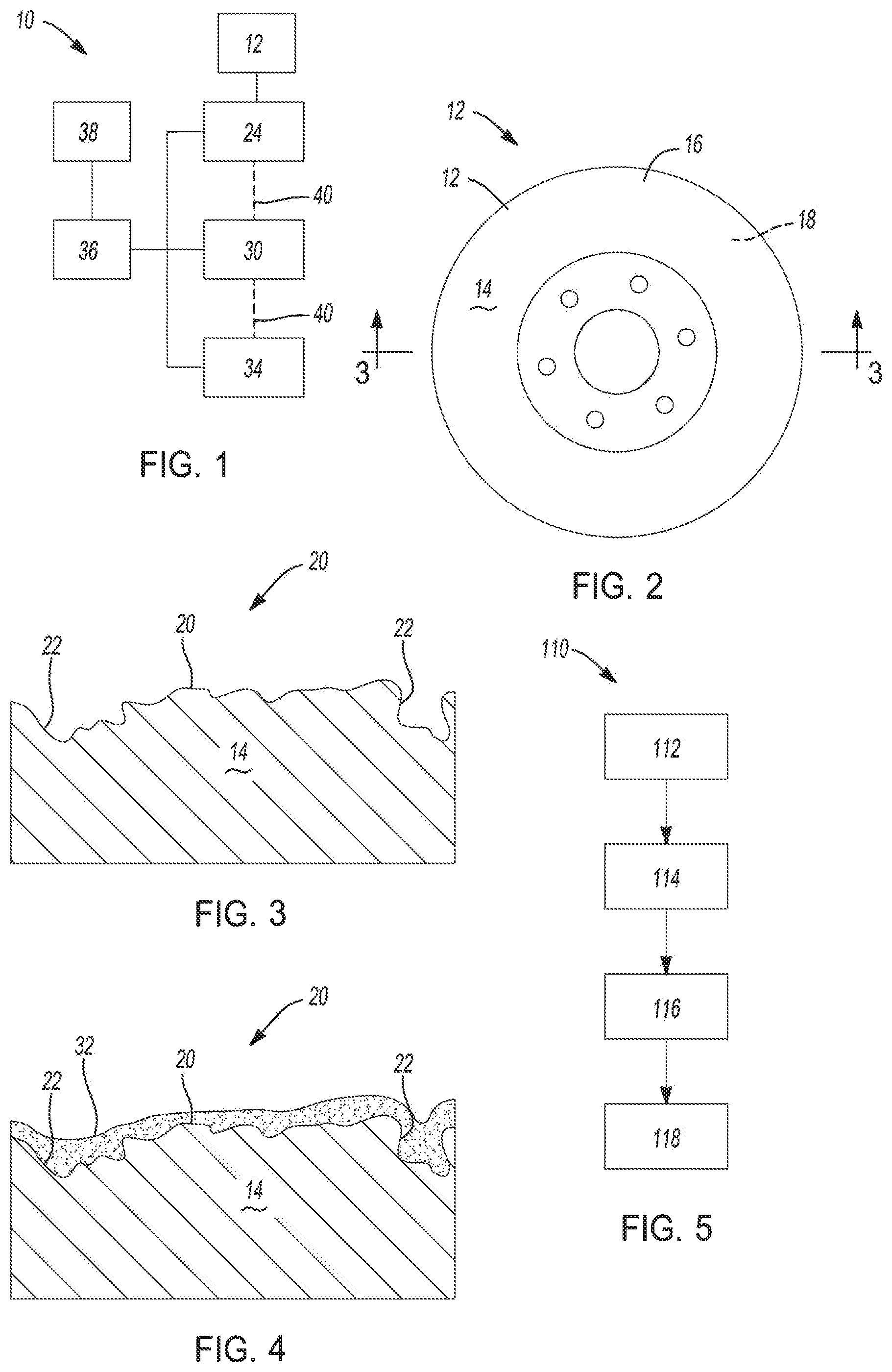 Patent US12313134 — System and method of making an enhanced brake rotor with improved corrosion resistance — Figure 1