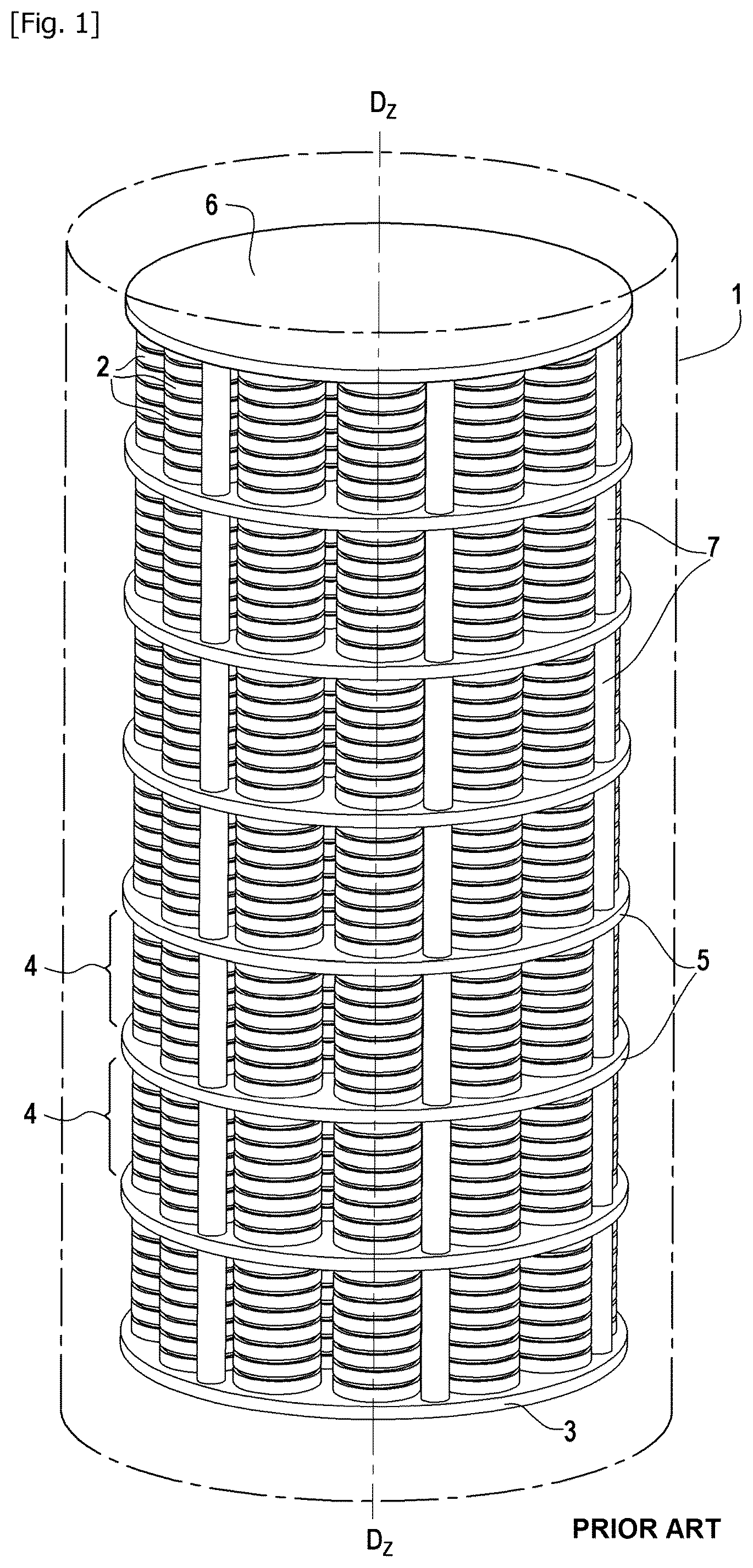 Patent US12313140 — Tooling of multi-pile plates for semi-forced flow — Figure 1