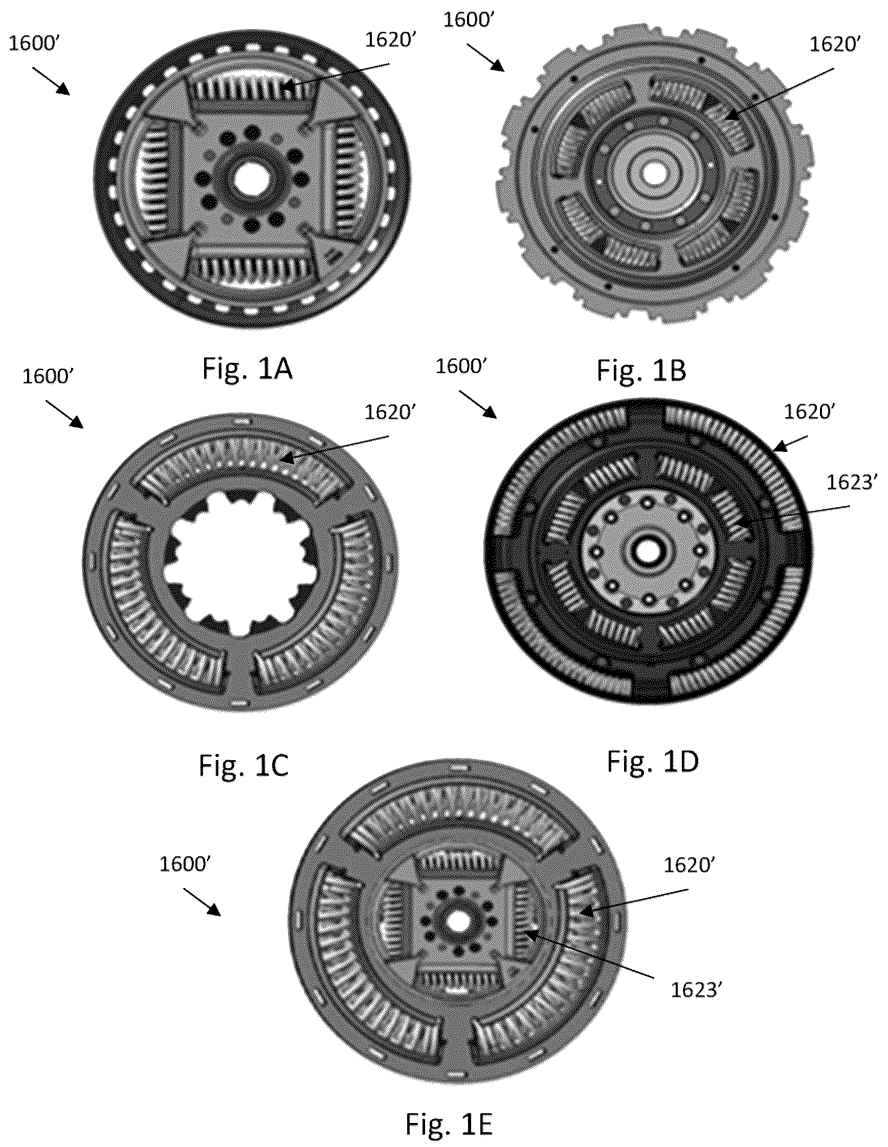 Patent US12313142 — Shock absorber with mechanical stop for torque converter — Figure 1