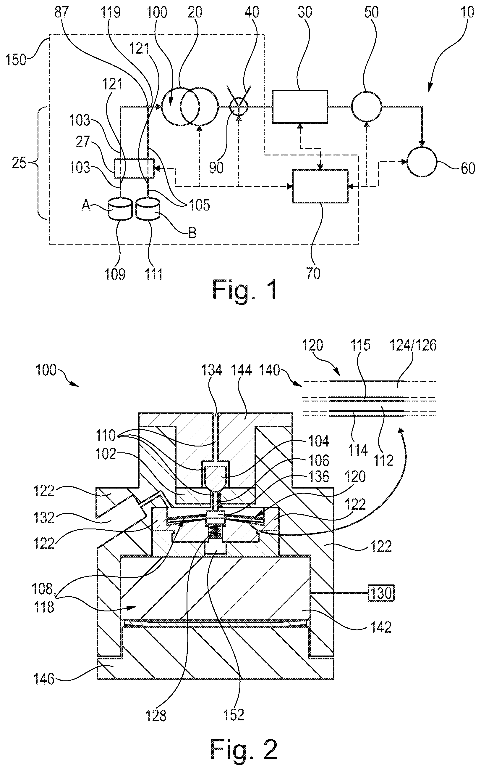 Patent US12313178 — Fluidic valve supporting additional movement in addition to opening and closing movement — Figure 1