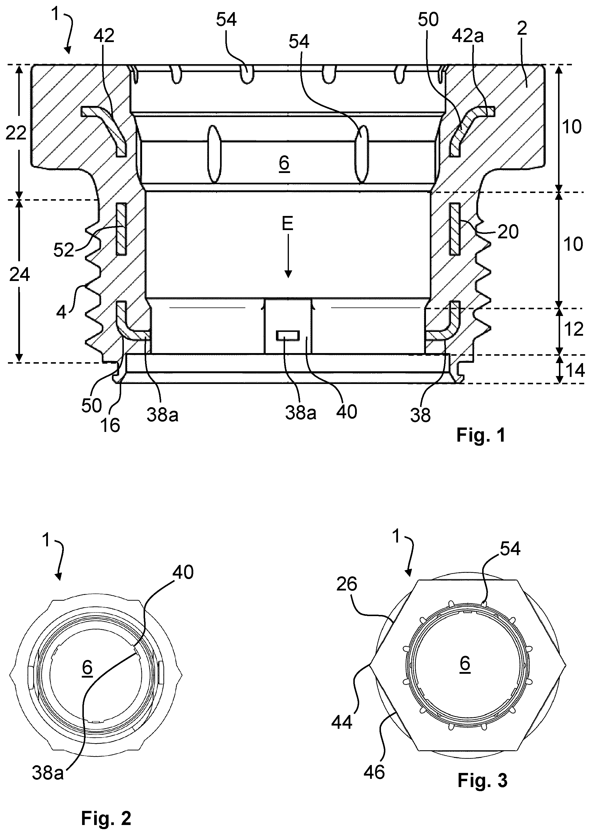 Patent US12313193 — Screw part having annular cross-section — Figure 1