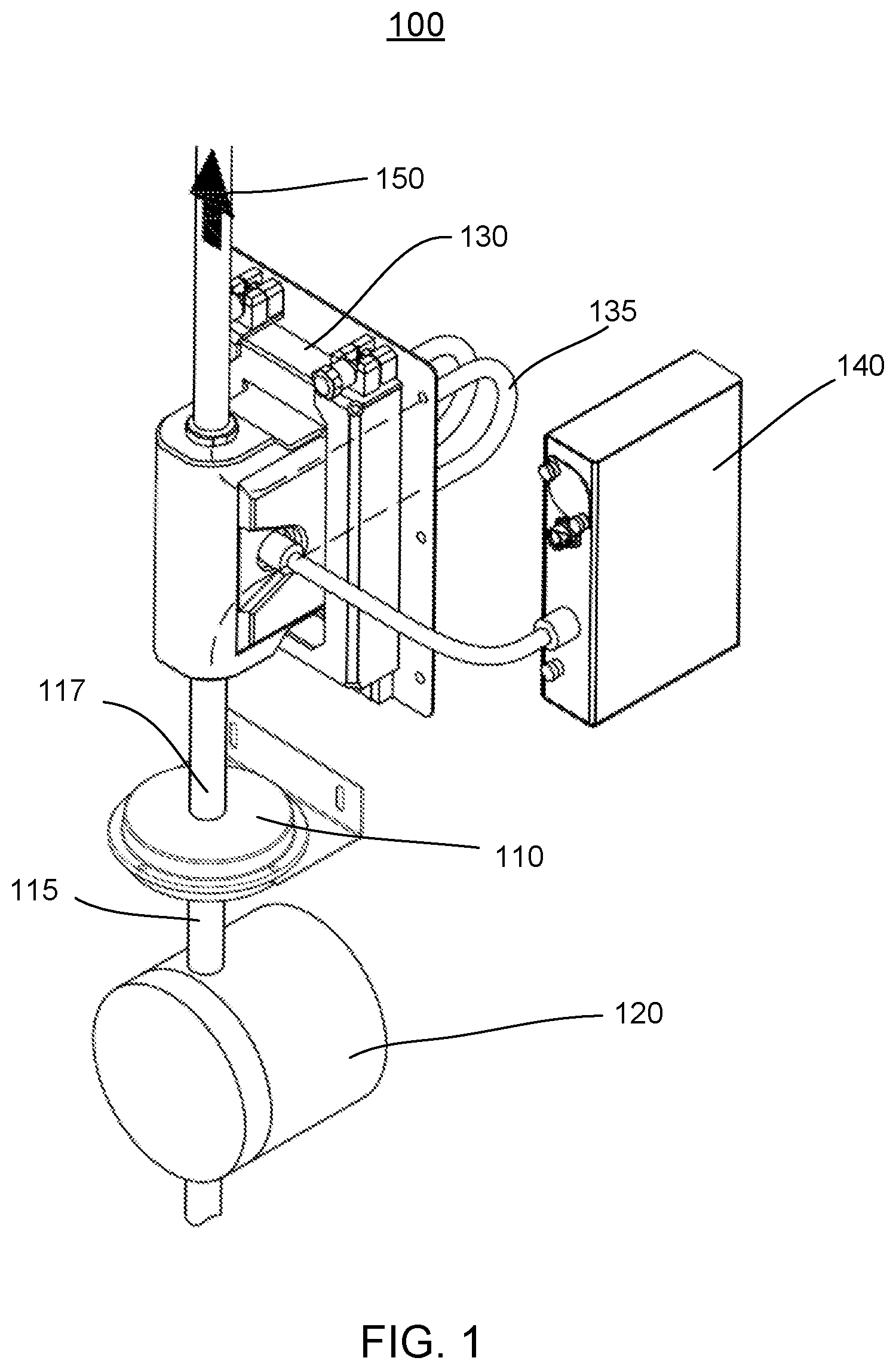 Patent US12313203 — Flow dampener in flow measurement system — Figure 1