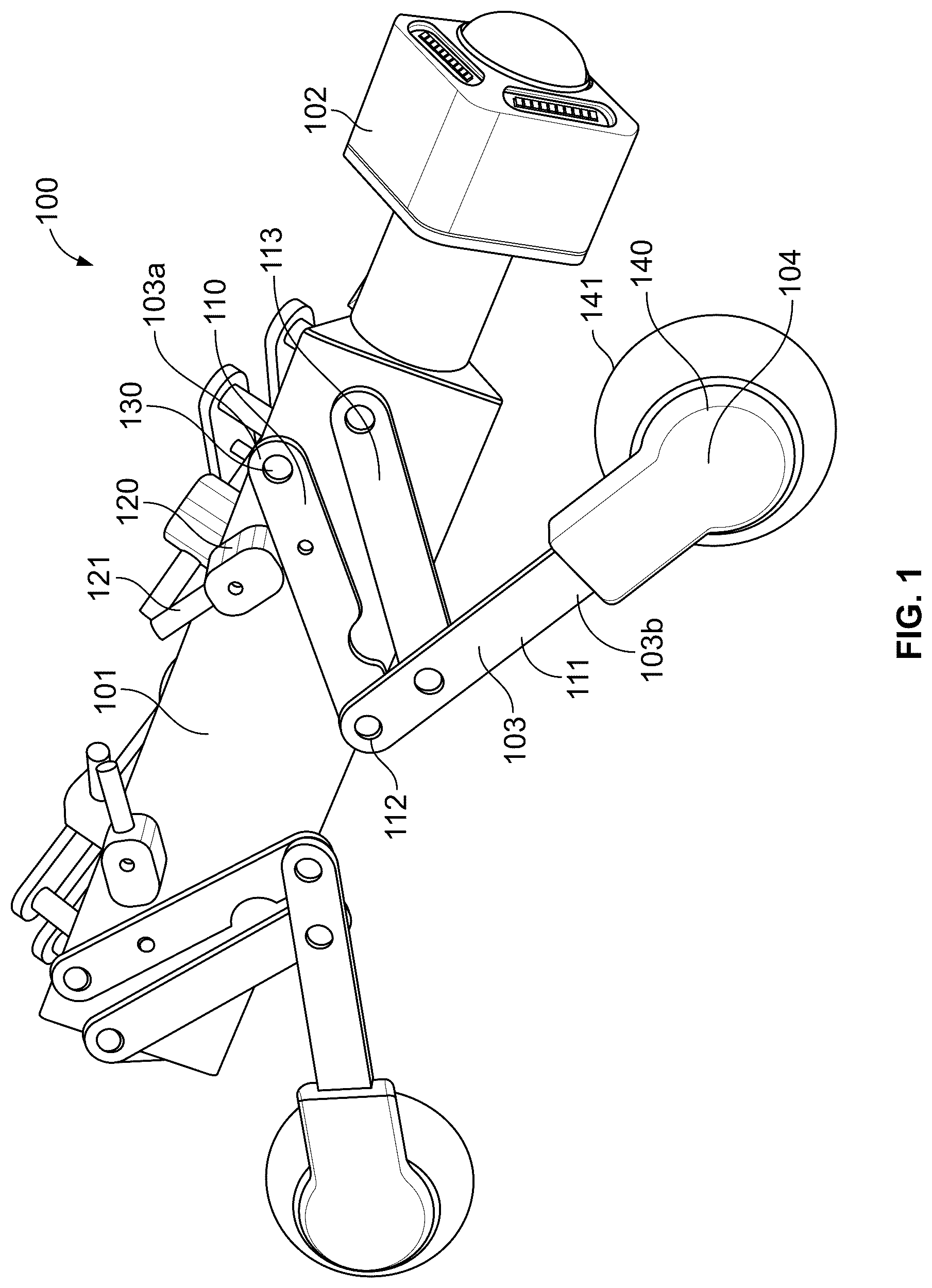 Patent US12313207 — Pipe inspection device with variable height control — Figure 1