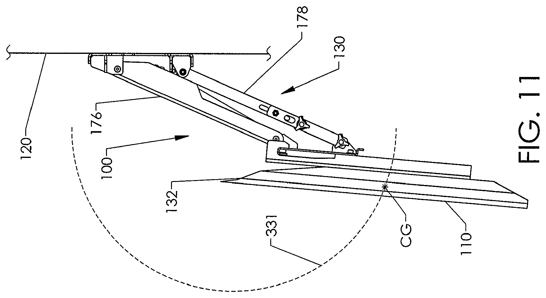 Patent US12313209 Figure 8 – Motorized mounting systems for televisions