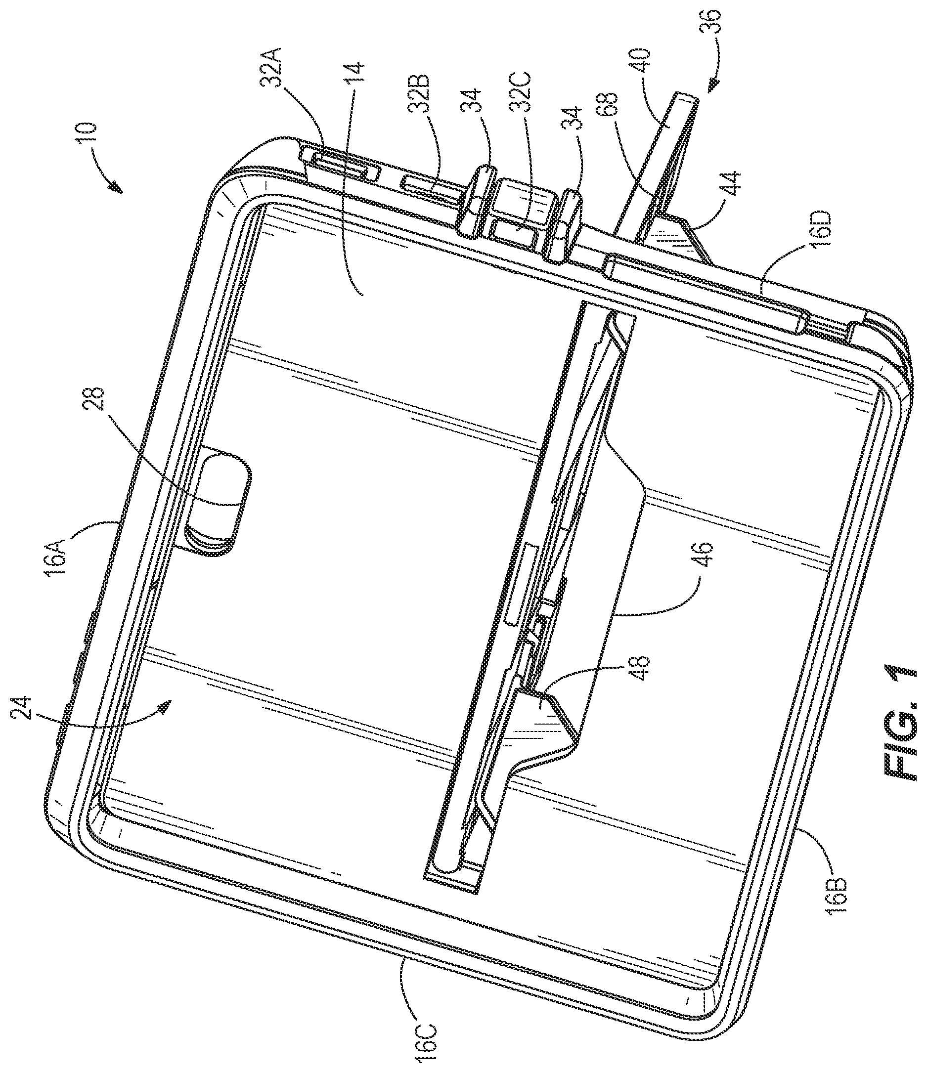 Patent US12313213 — Case for a portable electronic device — Figure 1