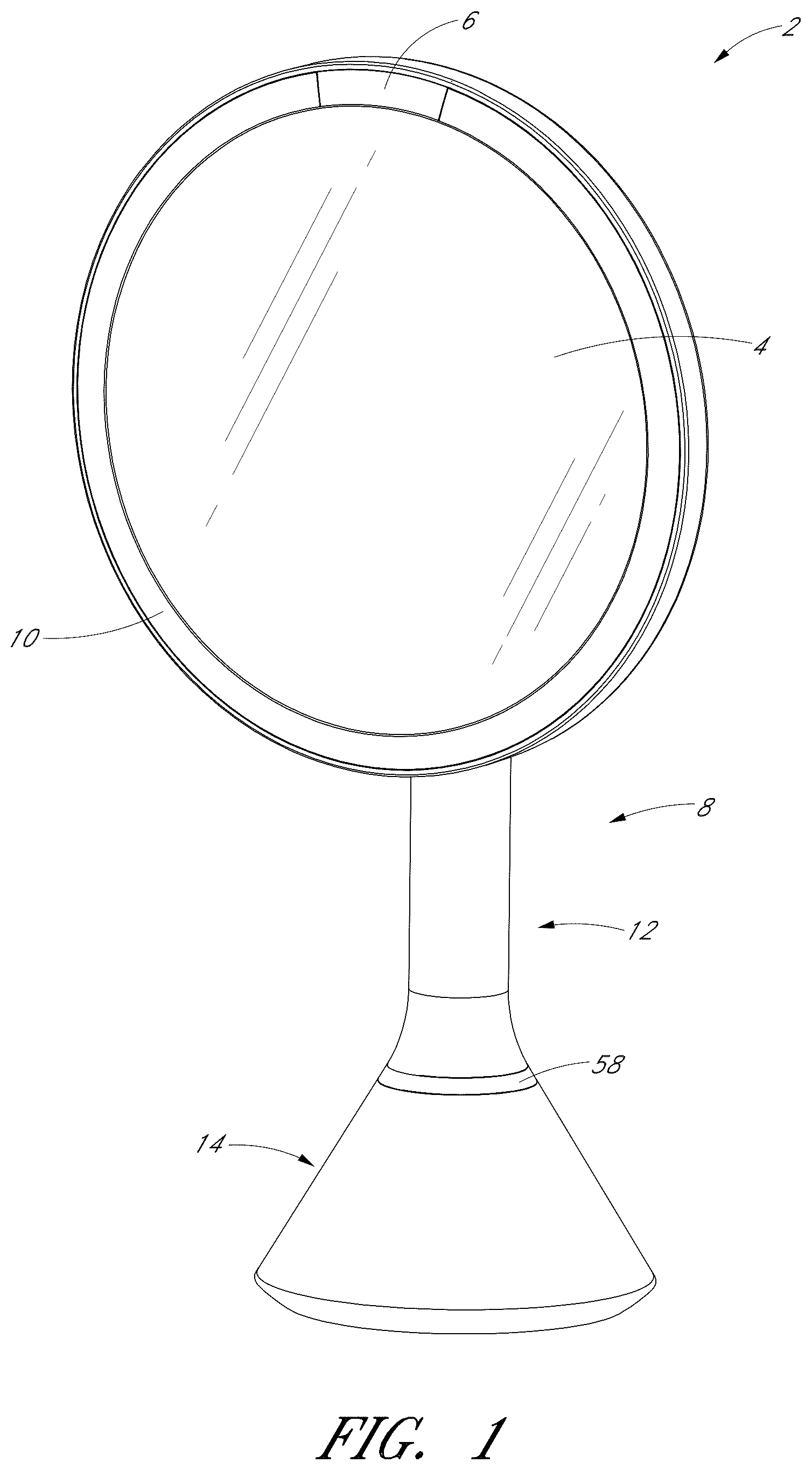Patent US12313253 — Vanity mirror — Figure 1