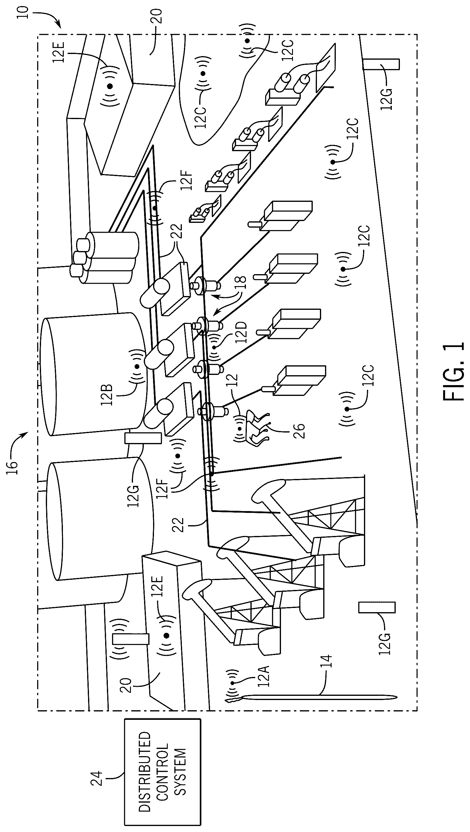 Patent US12313260 — Radiant heat or thermal based flare efficiency monitoring — Figure 1