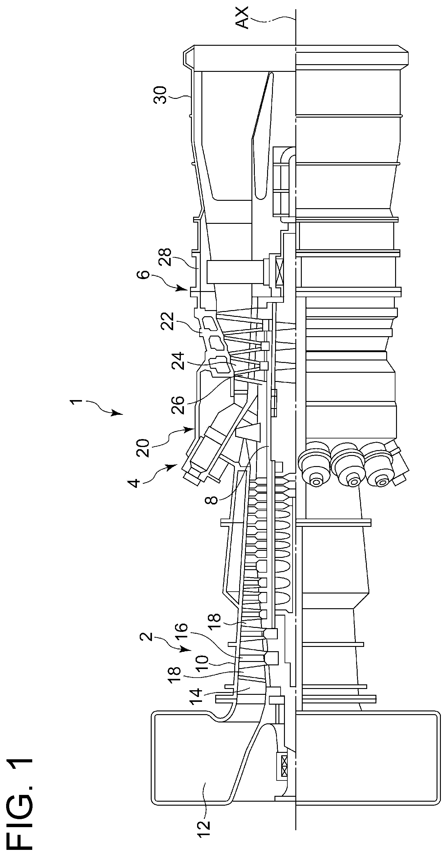 Patent US12313263 — Gas turbine combustor, gas turbine, and gas turbine assembling method — Figure 1