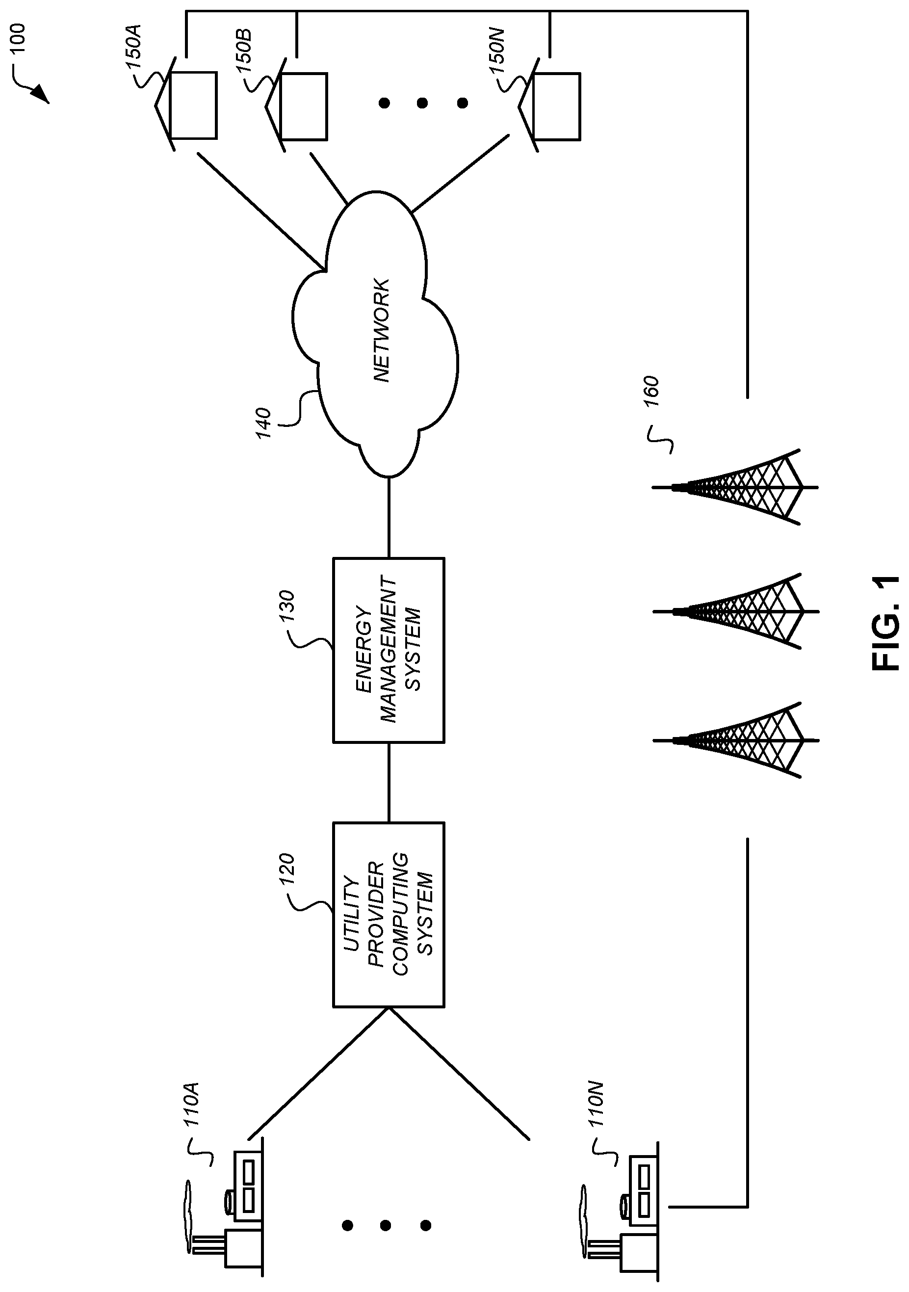 Patent US12313278 Figure 1 – Controlling an HVAC system during a demand-response event with display of effective setpoints