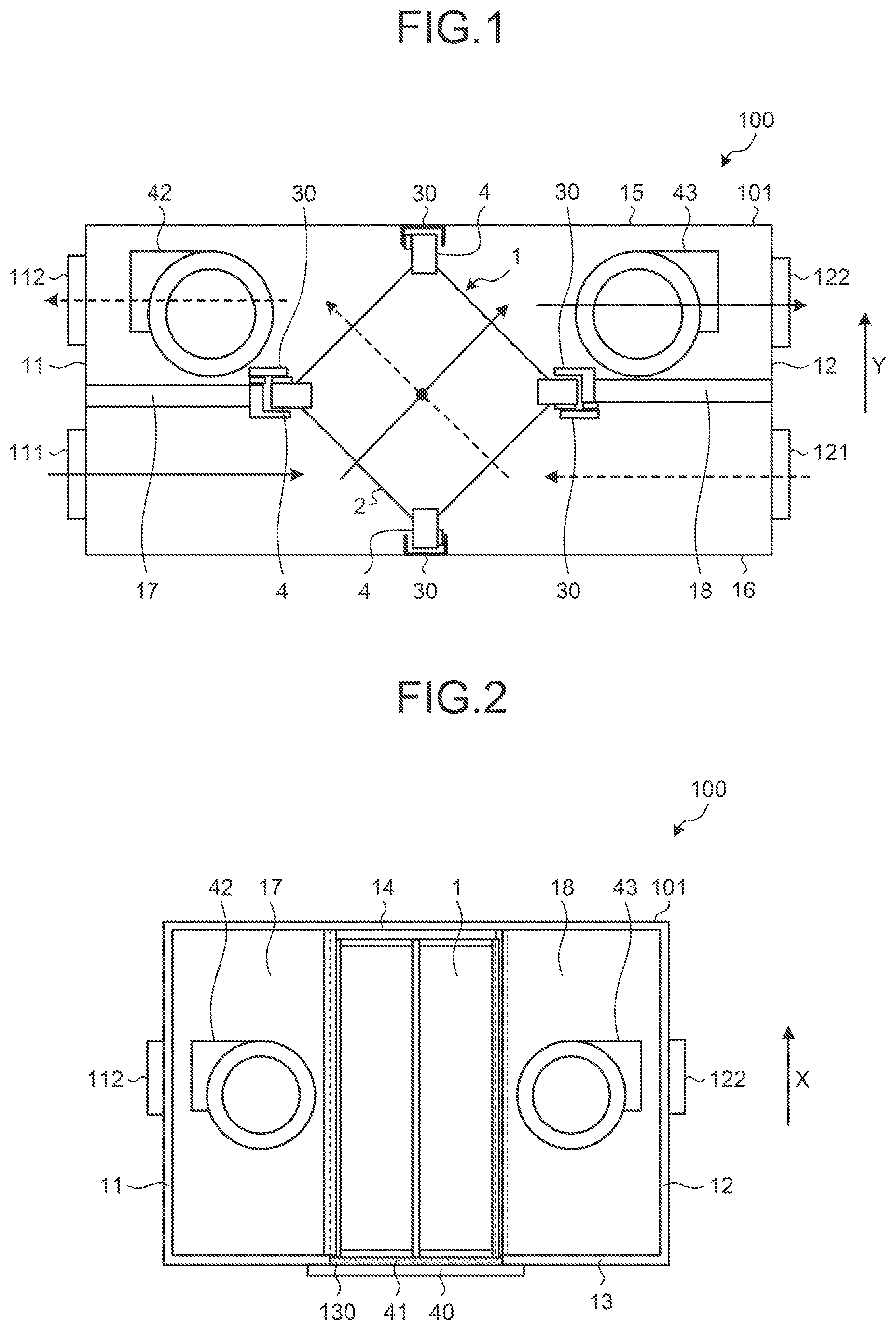 Patent US12313281 — Heat exchanger and heat exchange ventilator — Figure 1