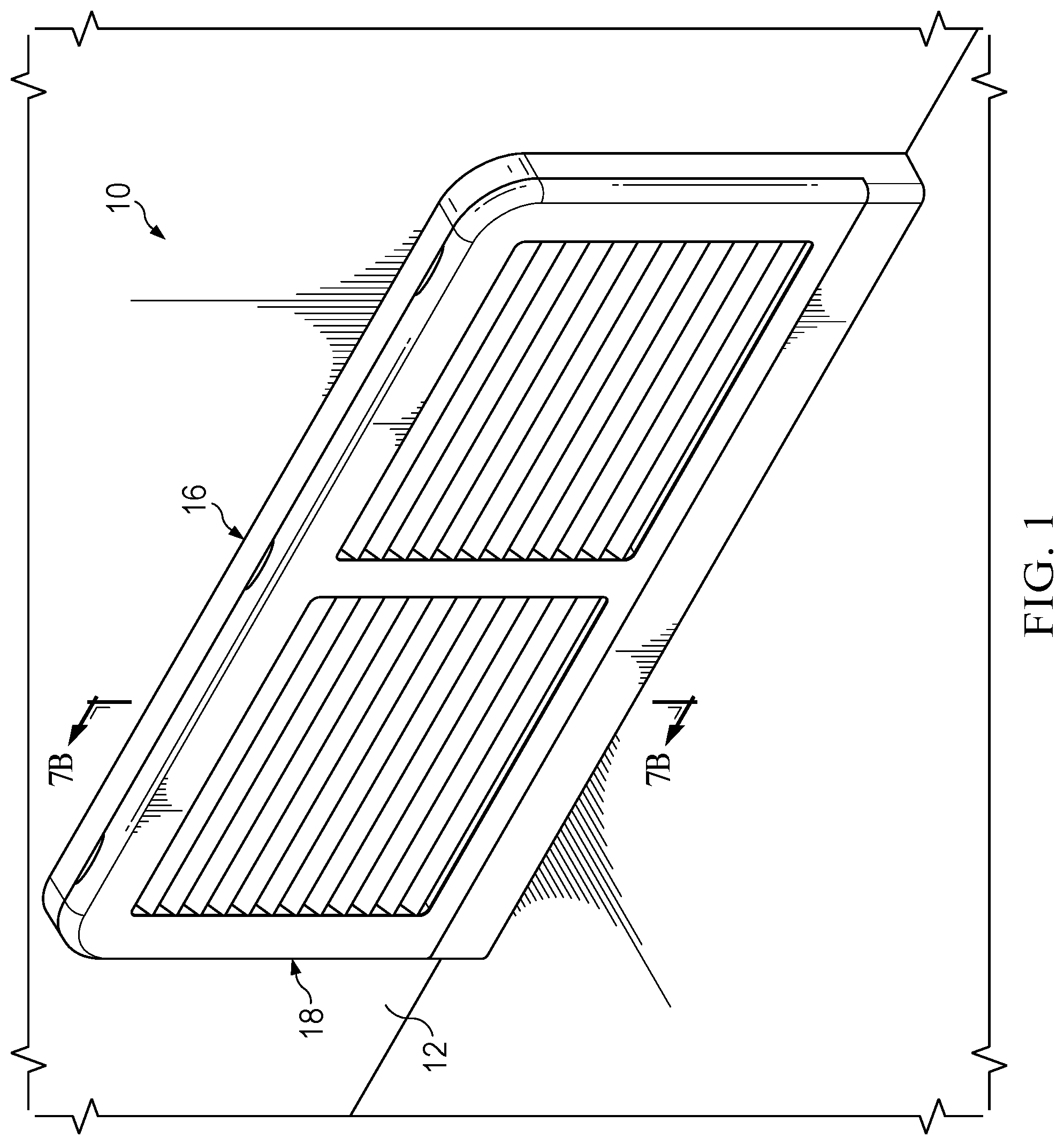 Patent US12313284 — Toolless installation and cleaning of vent assembly — Figure 1