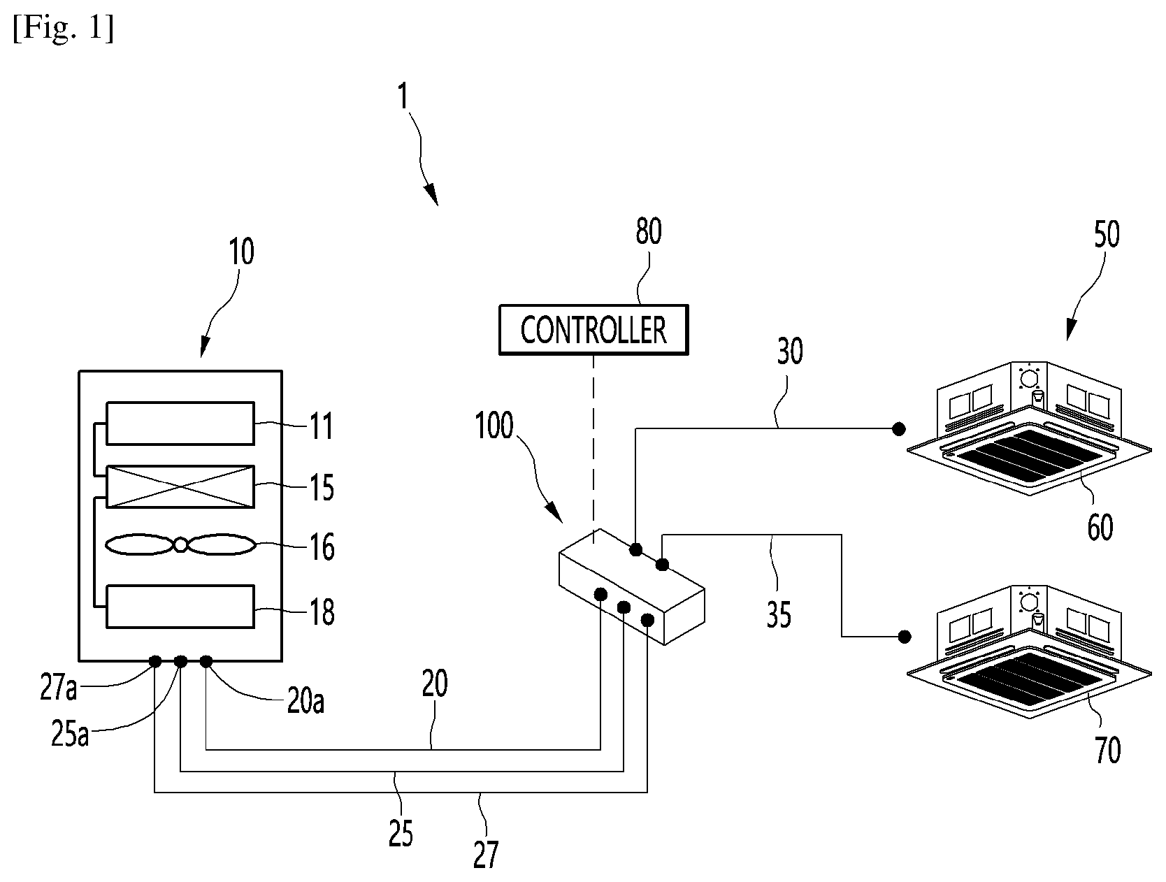 Patent US12313303 — Air conditioner — Figure 1