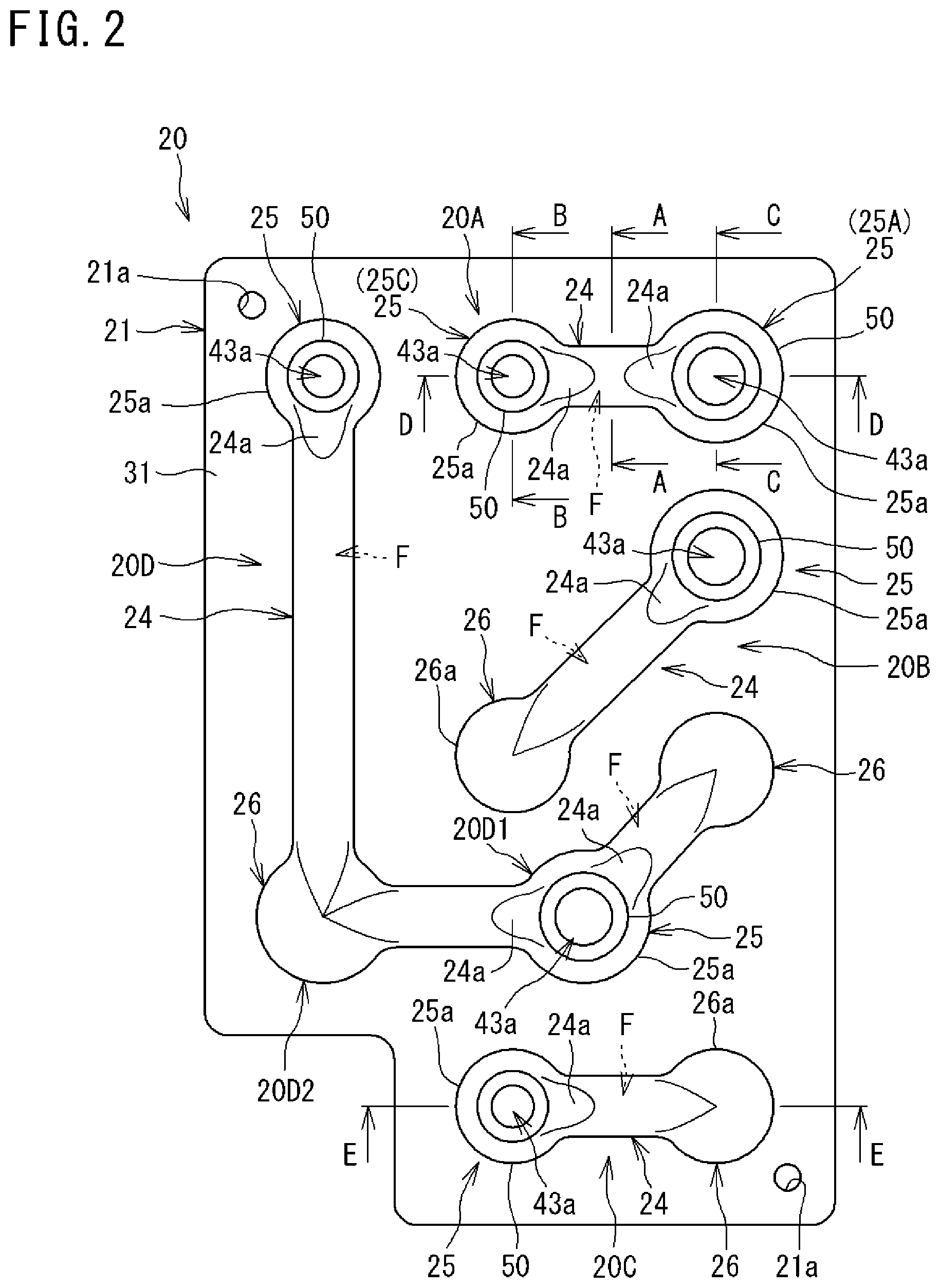 Patent US12313311 Figure 2 – Plate-type refrigerant pipe and refrigeration apparatus