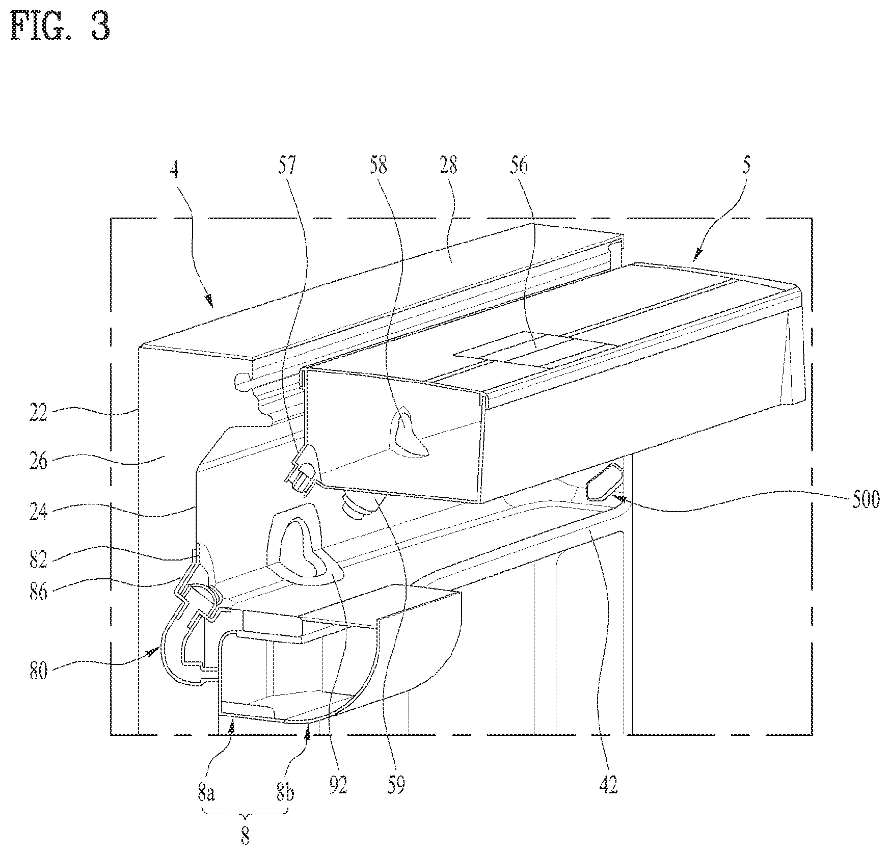 Patent US12313323 Figure 3 – Refrigerator