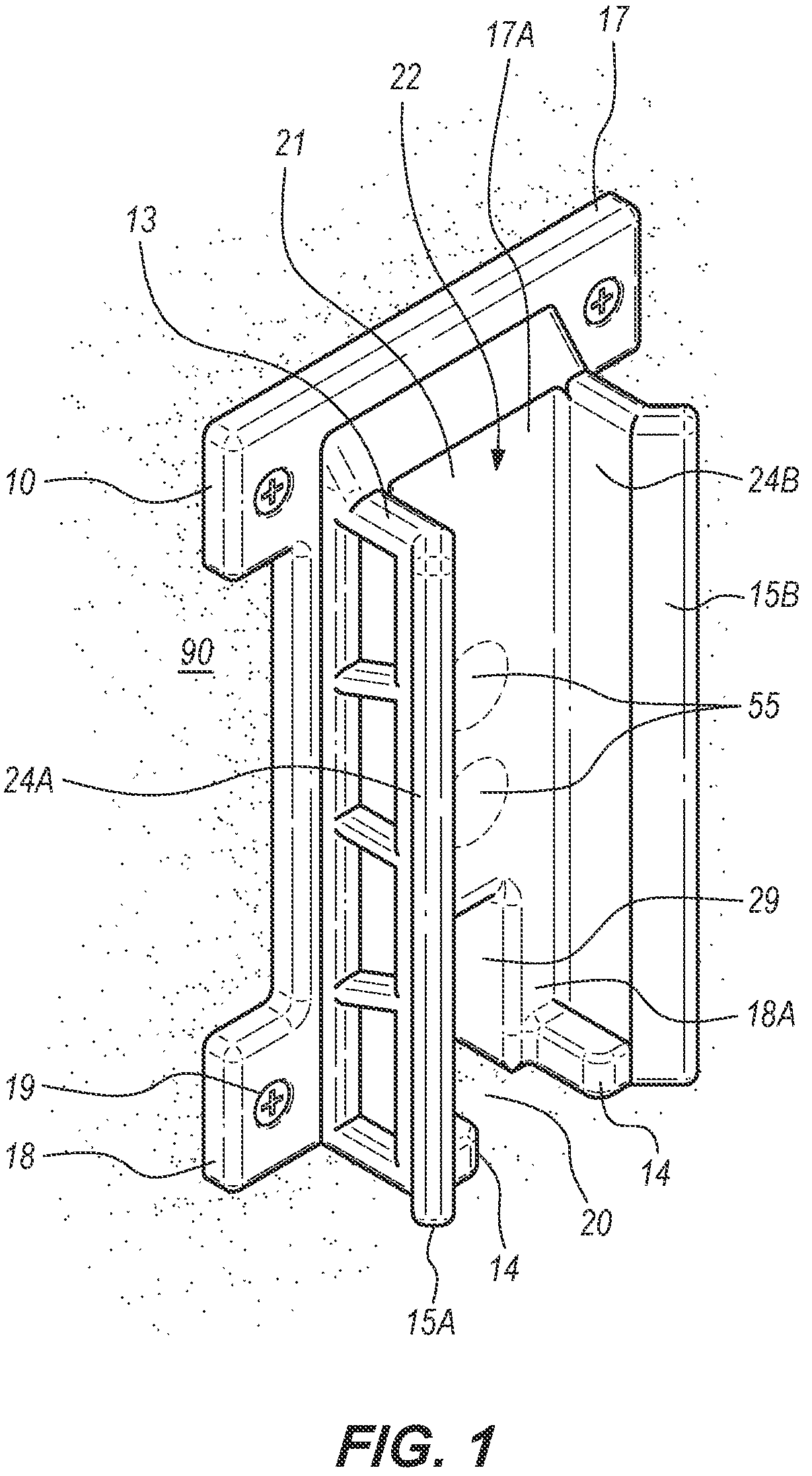 Patent US12313363 — Firearm mounting device — Figure 1