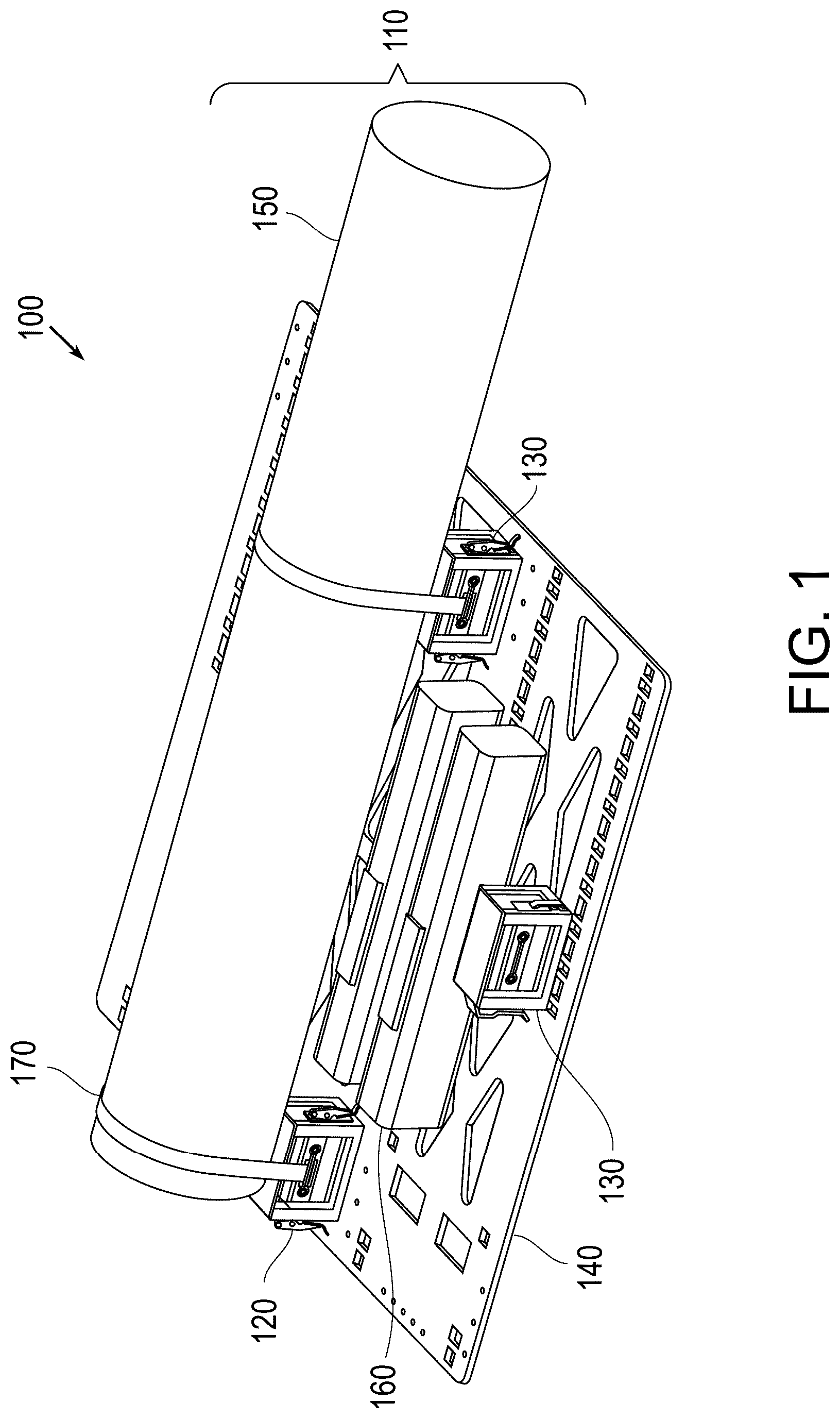 Patent US12313369 — Modularized platform for munition canister — Figure 1