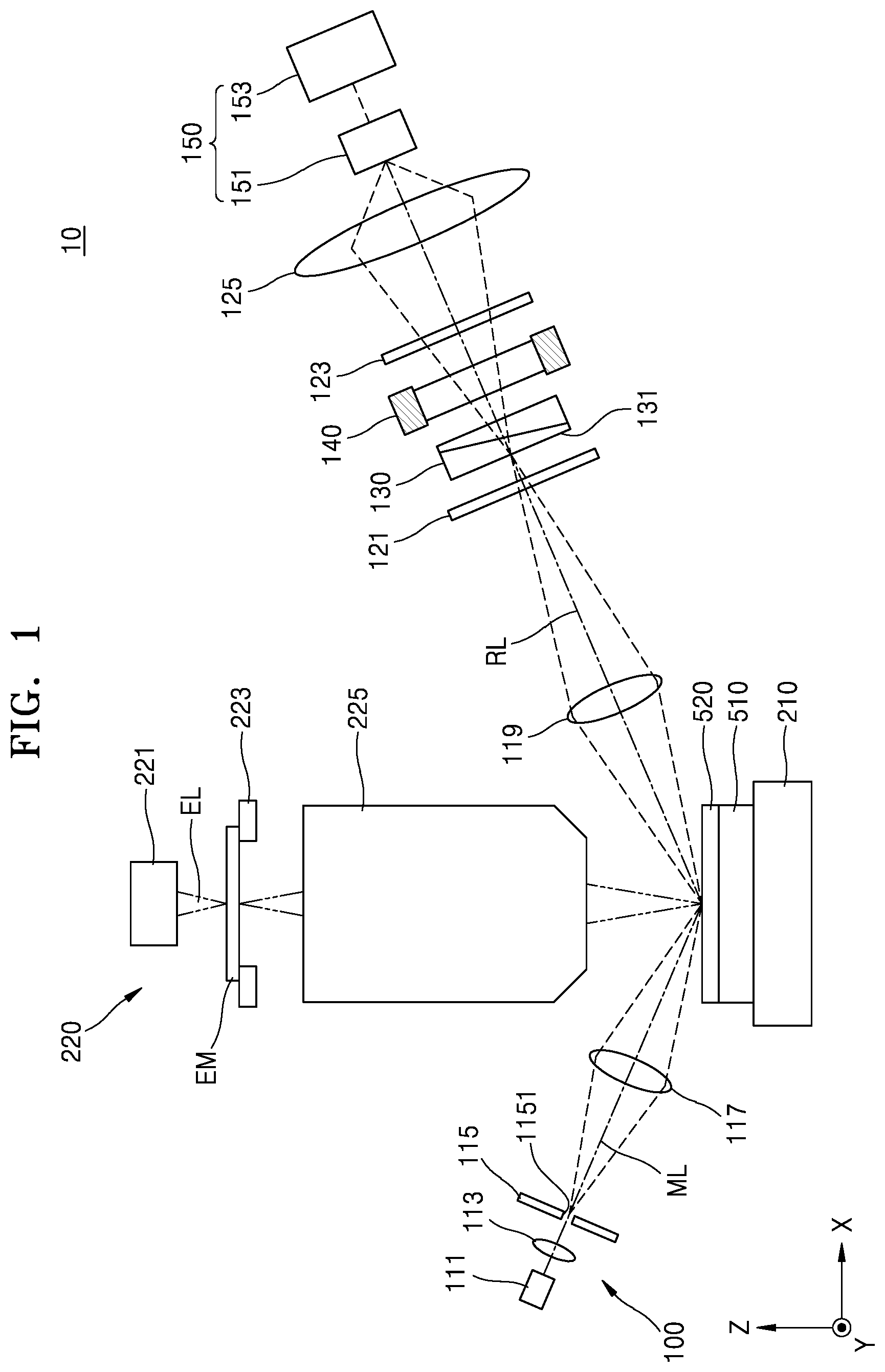 Patent US12313393 — Level sensor and substrate processing apparatus including the same — Figure 1