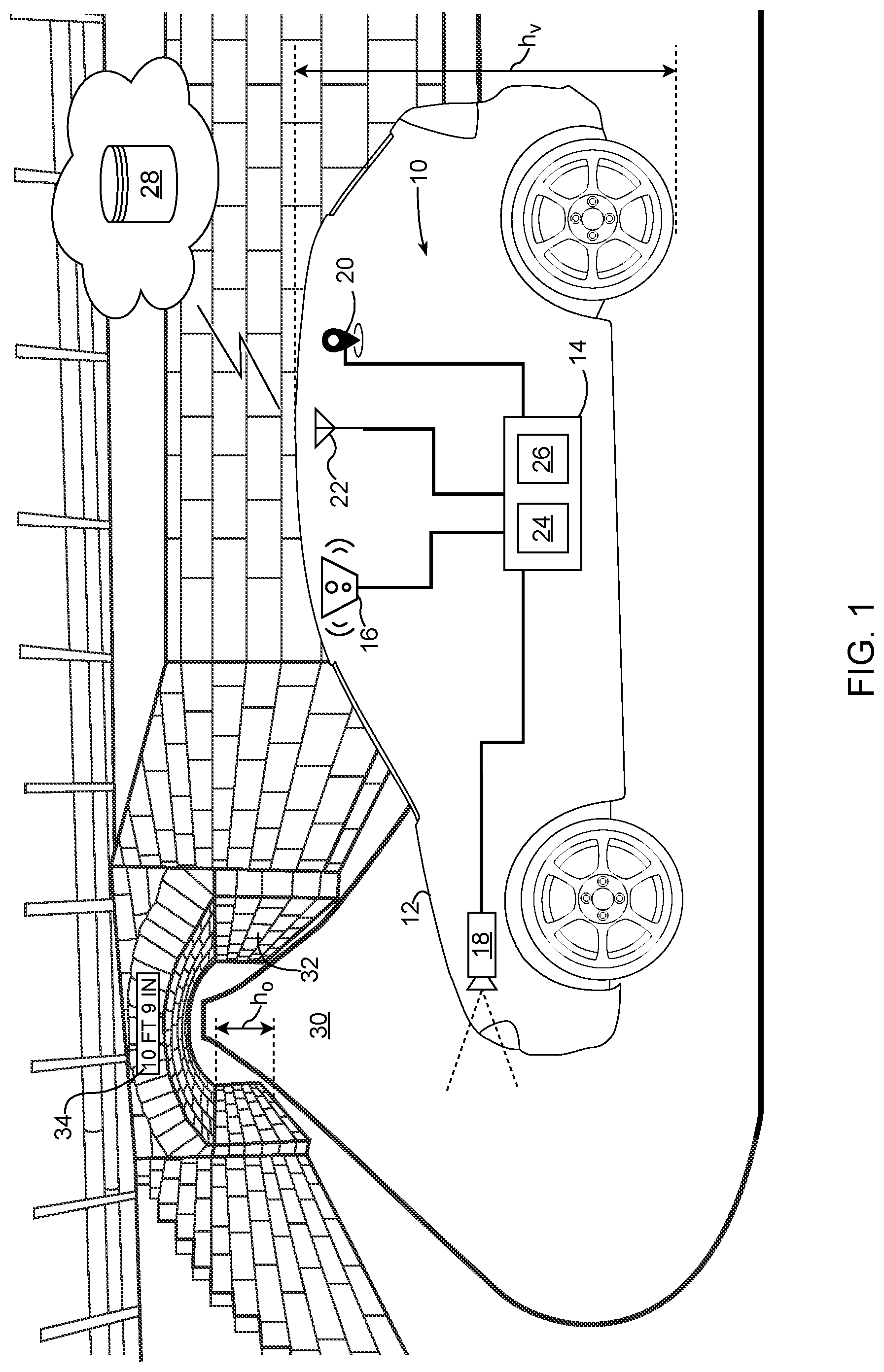 Patent US12313413 — Navigation routing for a vehicle — Figure 1