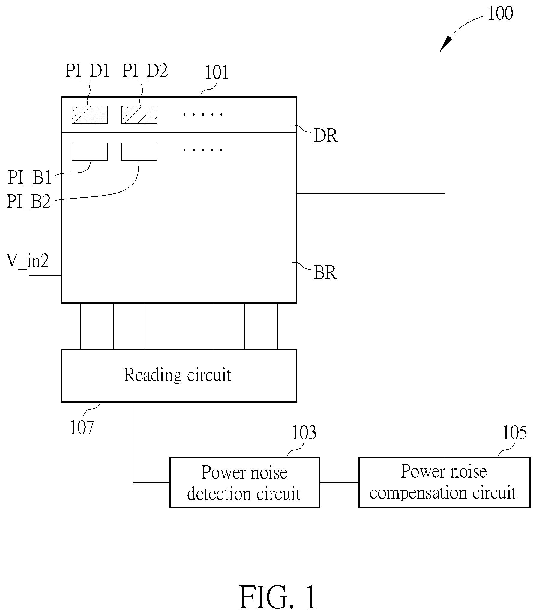 Patent US12313457 Figure 1 – Optical sensor which can reduce power noise and power noise reduction method