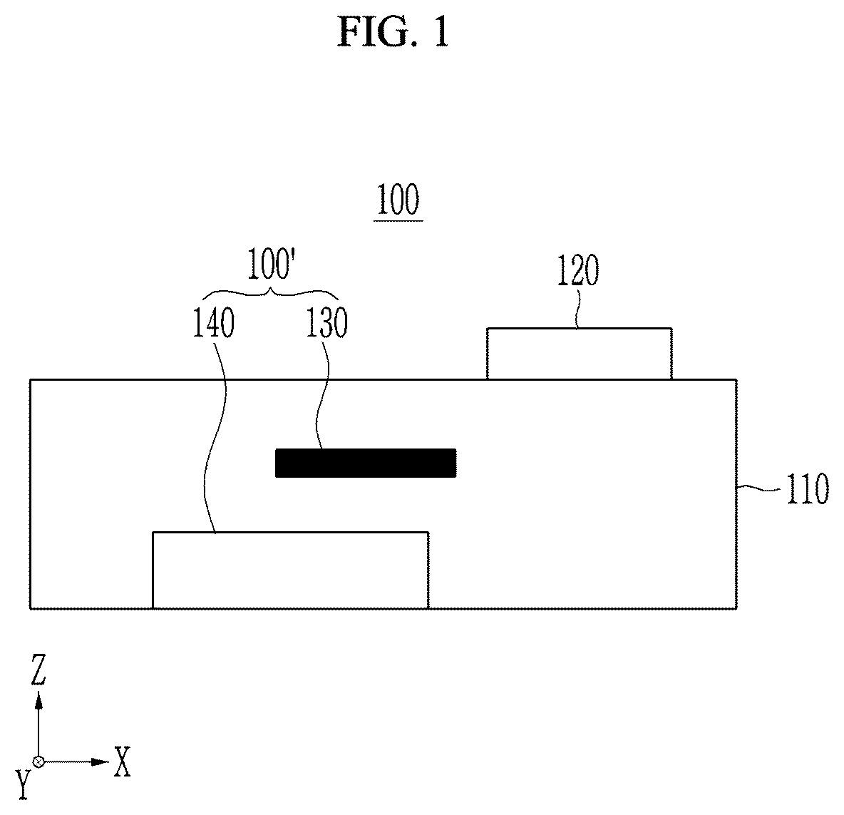 Patent US12313481 — Stretchable strain sensor, combination sensor, and display panel and device — Figure 1