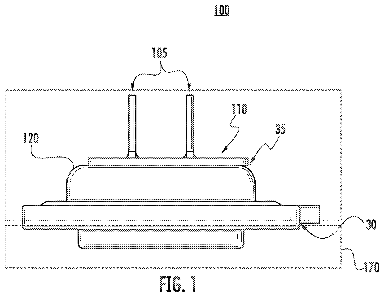 Patent US12313487 Figure 1 – Pressure sensors and methods of manufacturing a pressure sensor