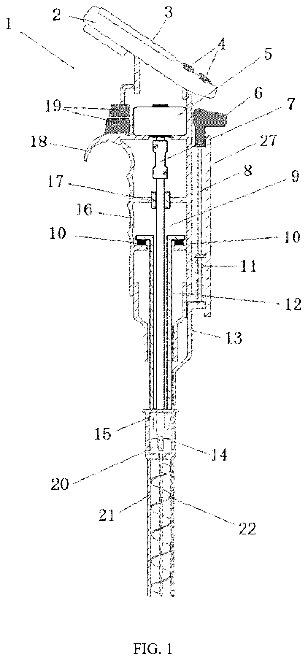Patent US12313507 — Solid transferring device — Figure 1