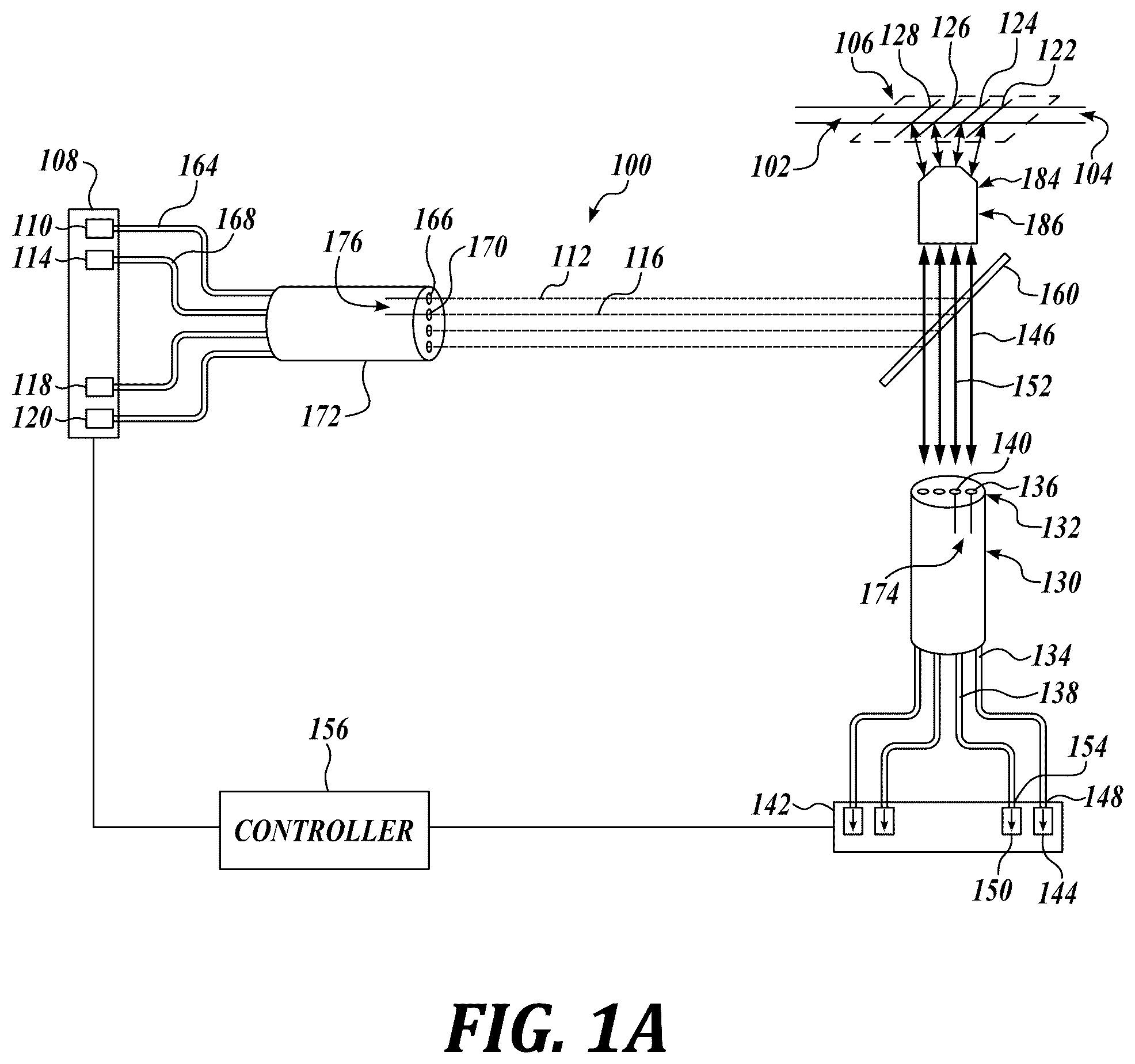 Patent US12313519 — Method and apparatus for flow-based, single-particle and/or single-molecule analysis — Figure 1