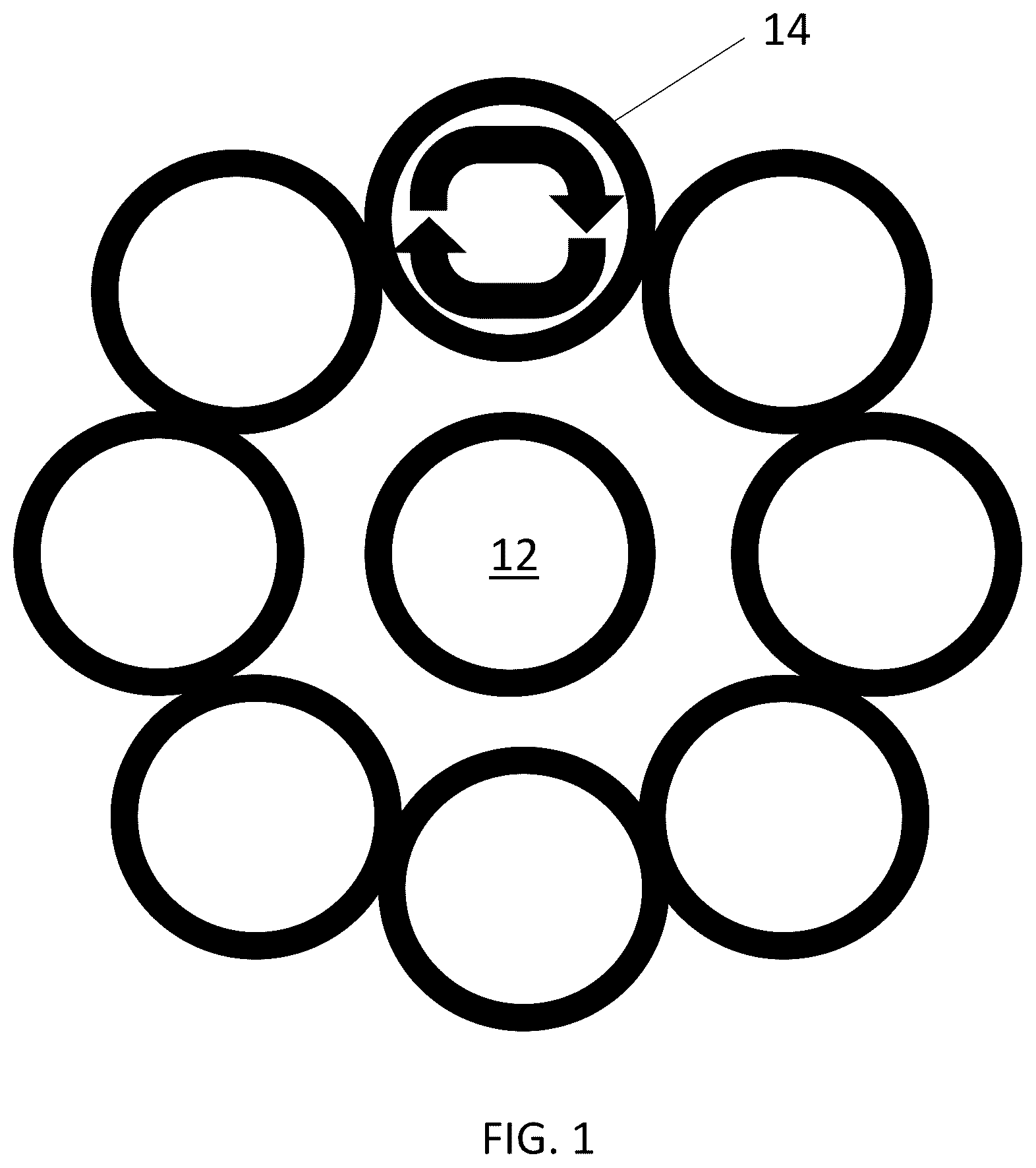 Patent US12313592 — Eddy current probe and method for determining ply orientation using eddy current and ultrasonic probes — Figure 1