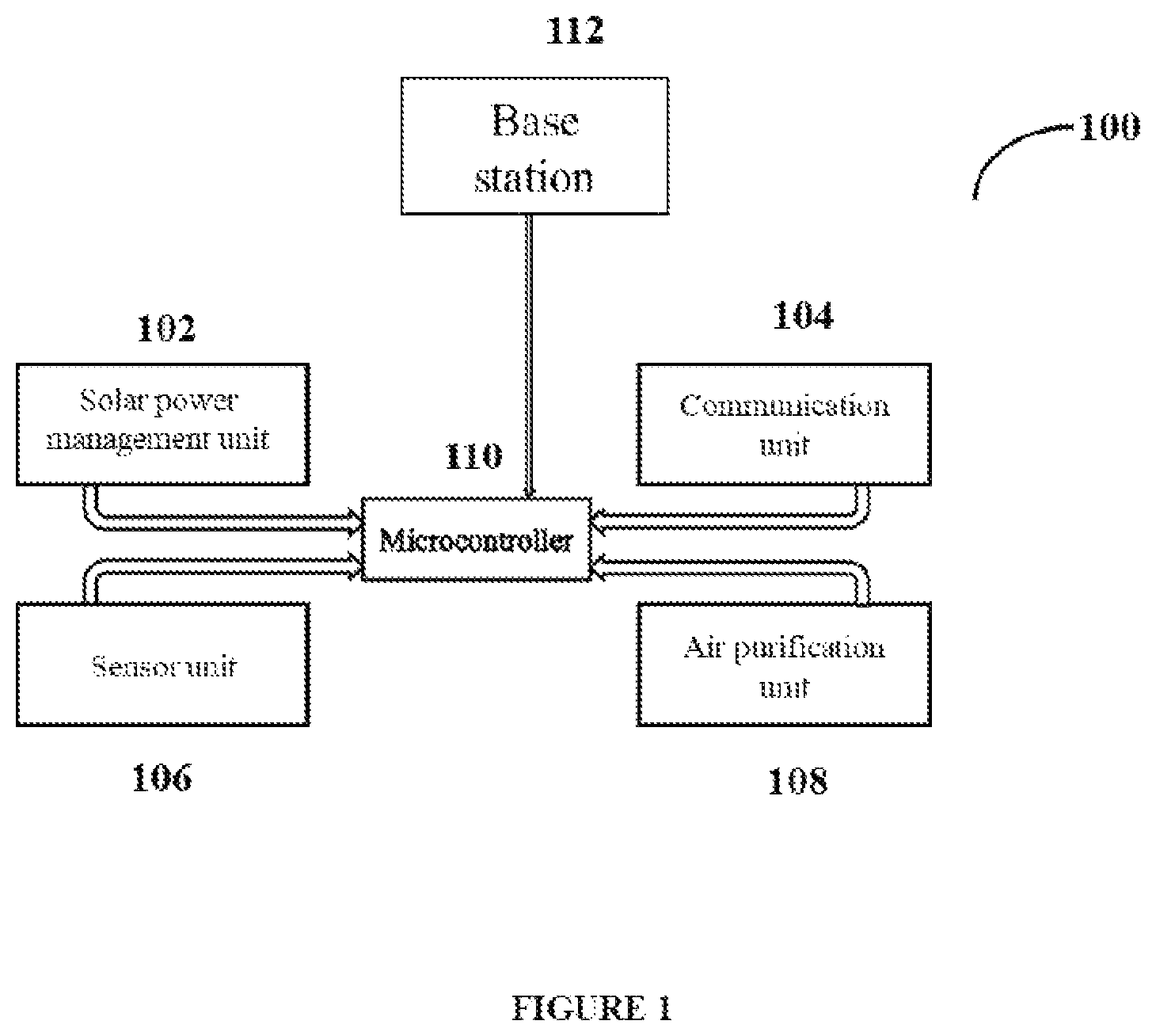 Patent US12313612 — Pollution monitoring system and method thereof — Figure 1
