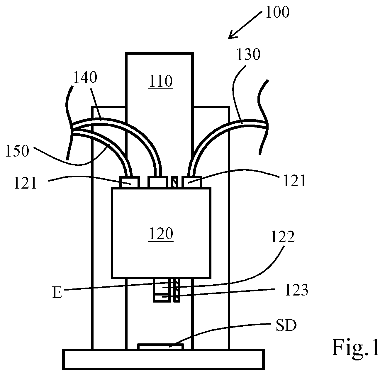 Patent US12313654 — Injection device, semiconductor testing system and its testing method — Figure 1