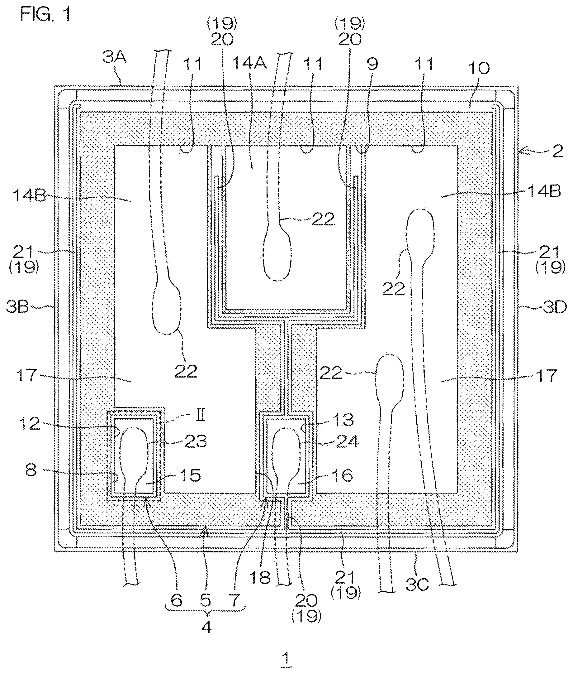 Patent US12313659 — SIC semiconductor device with current sensing capability — Figure 1